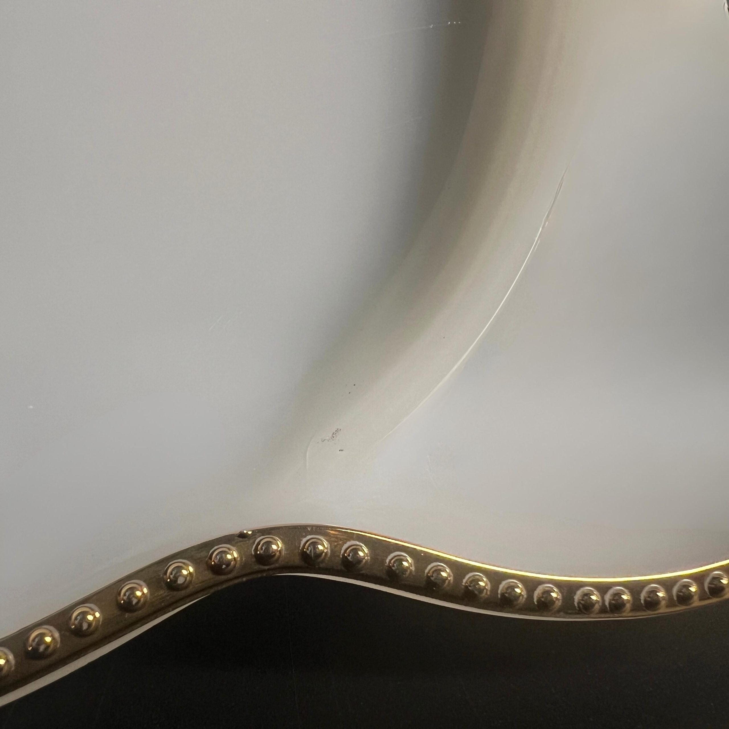 Vintage Fire King Milk Glass Divided Dish: Gold Trim Relish Tray - Image 11