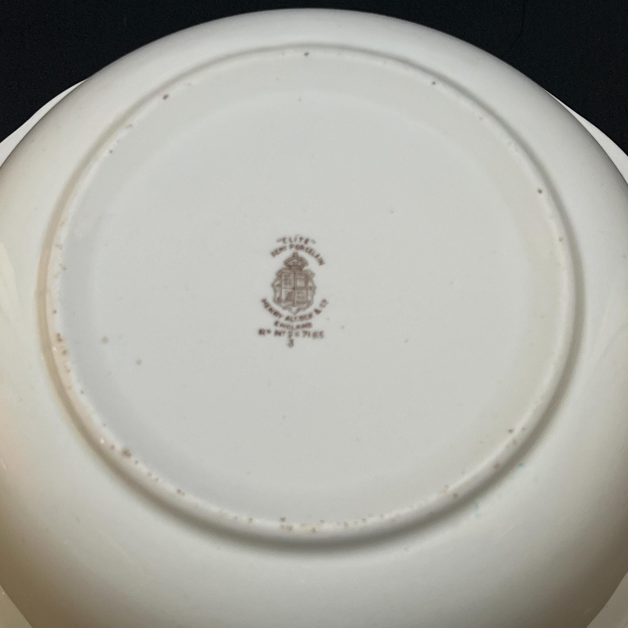 Antique Henry Alcock Transferware Bowl: 1890s English Ironstone, Floral Elite Pattern - Image 11