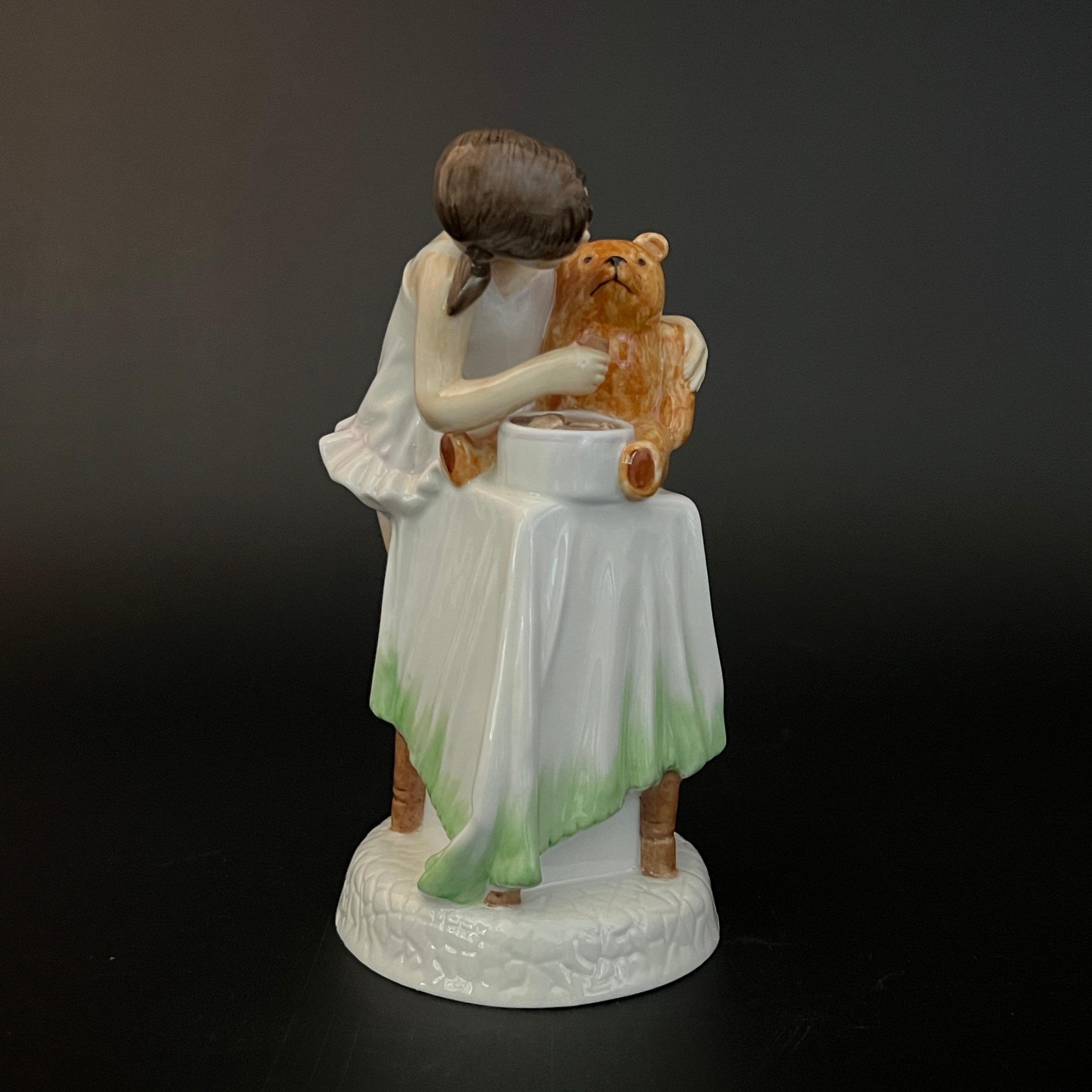 Royal Doulton Figurine, Childhood Days “And One For You” 1981, English Porcelain - Image 5