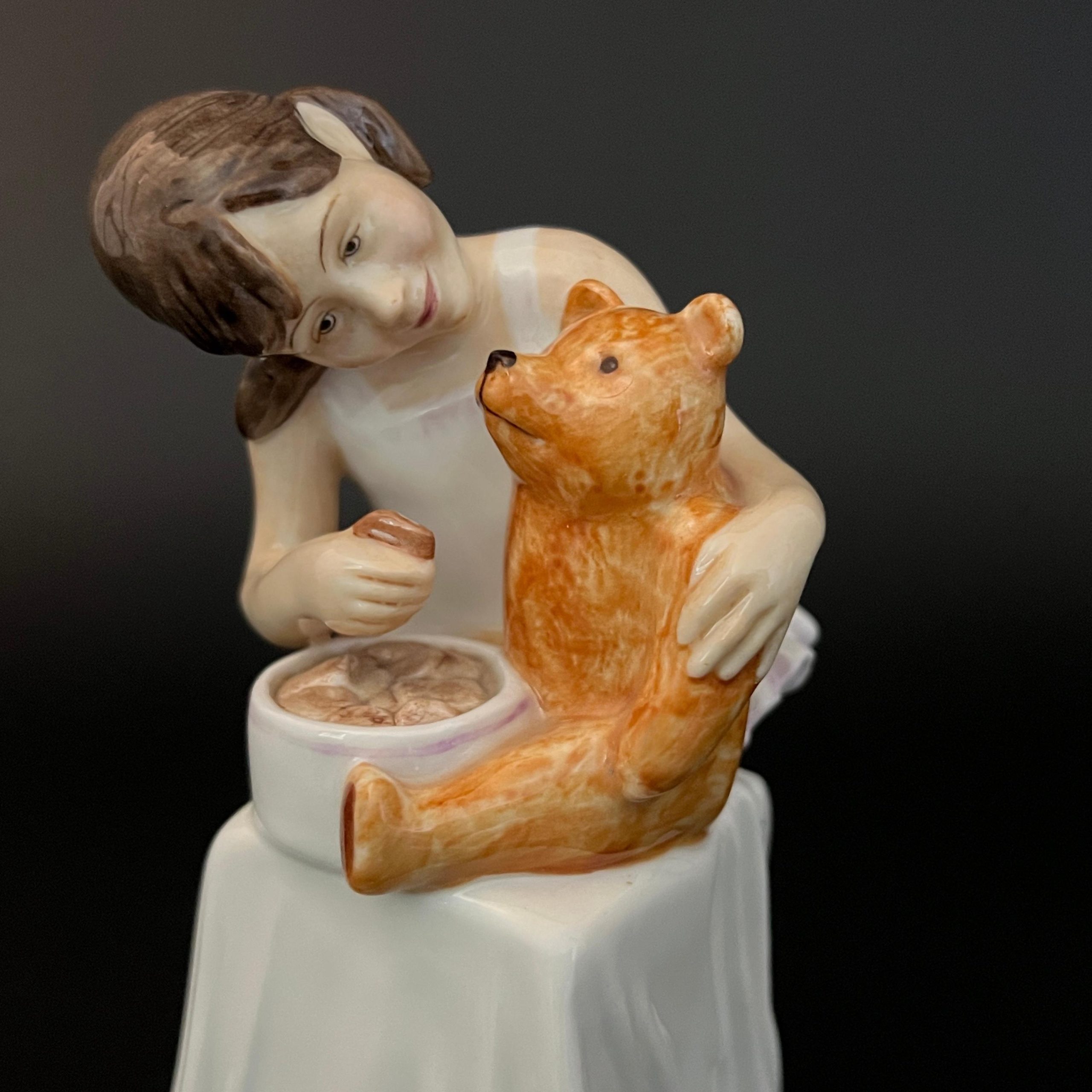 Royal Doulton Figurine, Childhood Days “And One For You” 1981, English Porcelain - Image 9