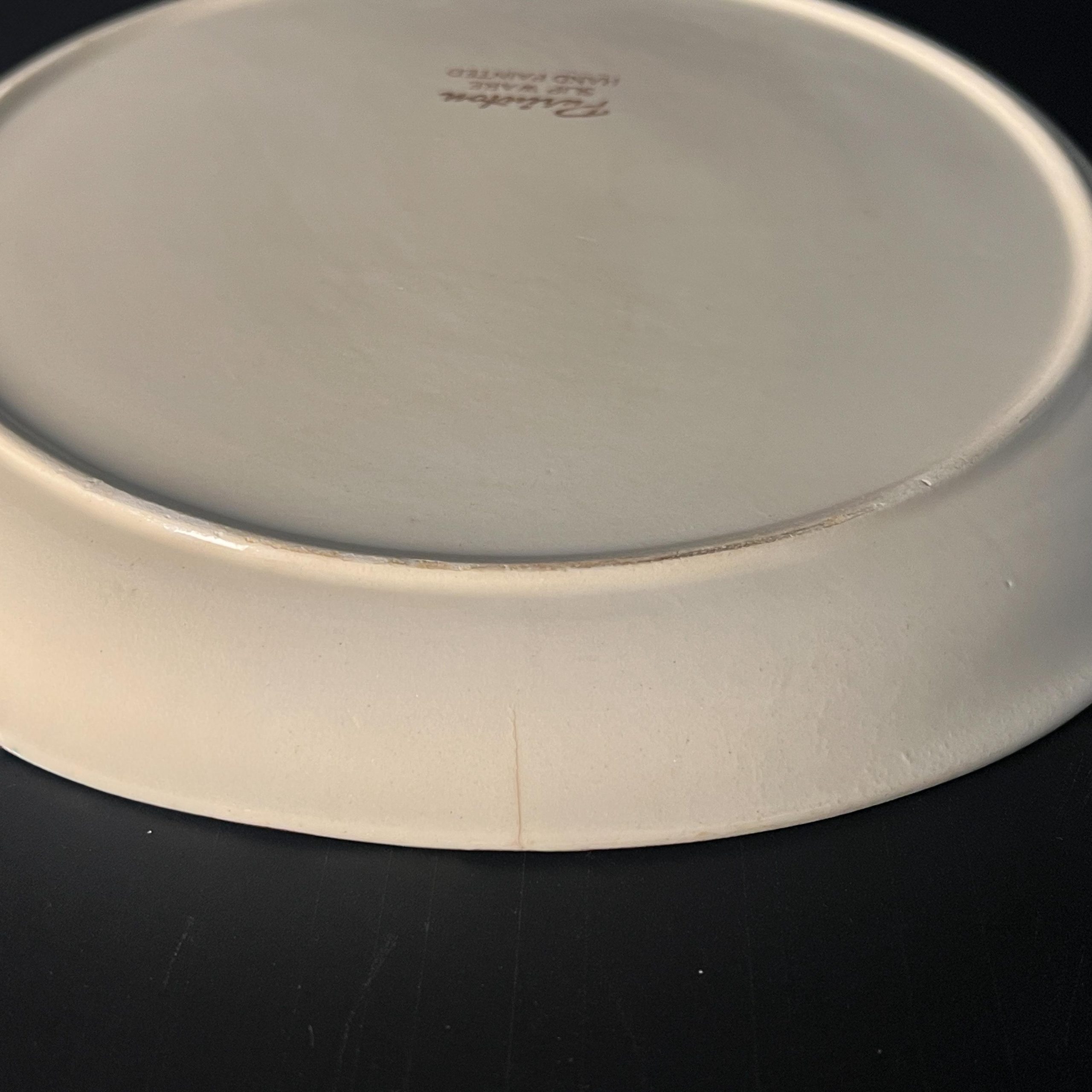 Purinton Intaglio Brown Stripe Plates, Set of 2 Hand Painted 1950s - Image 10