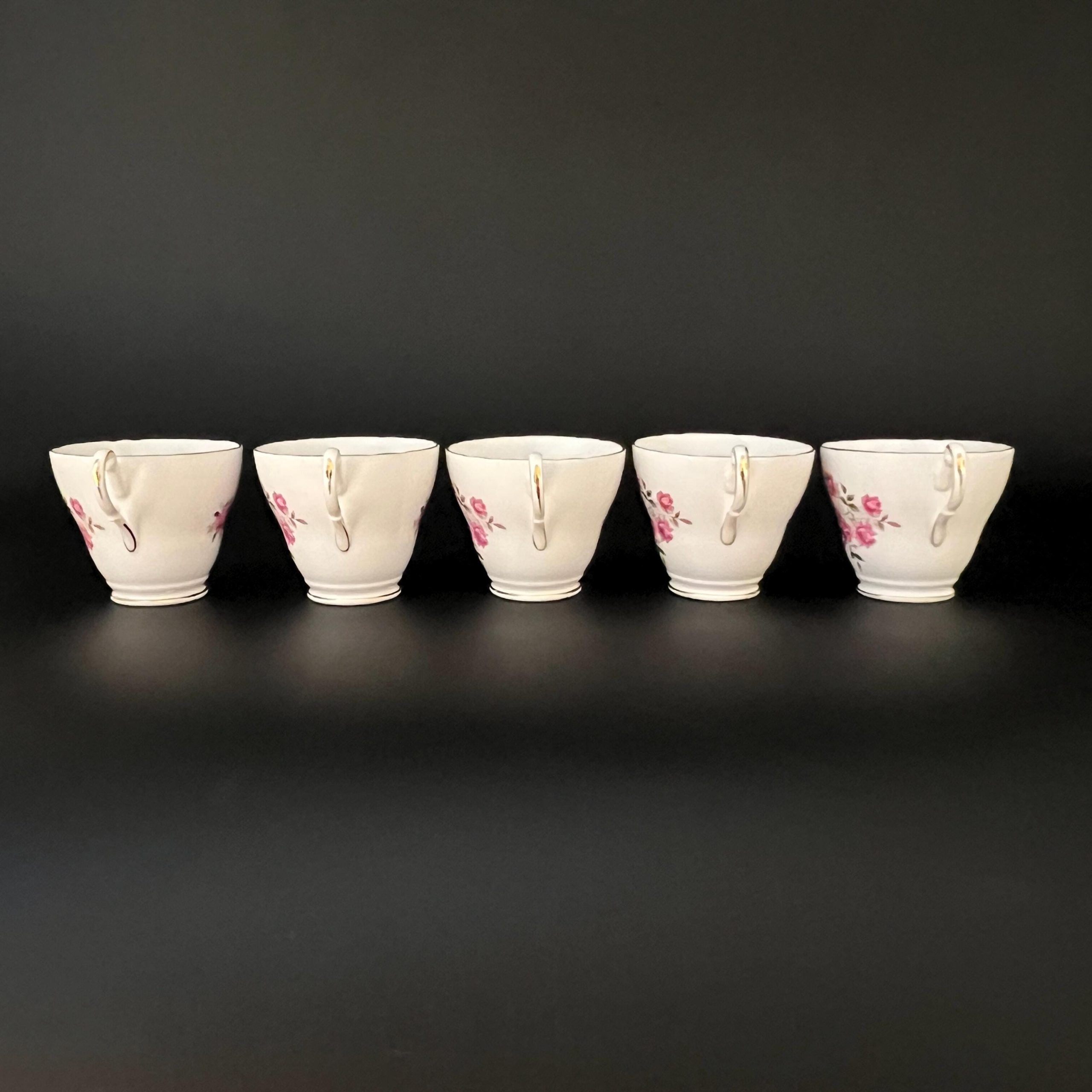 Vintage Regency English Bone China Teacup & Saucer Set - Pink Rose RE29 - Image 8