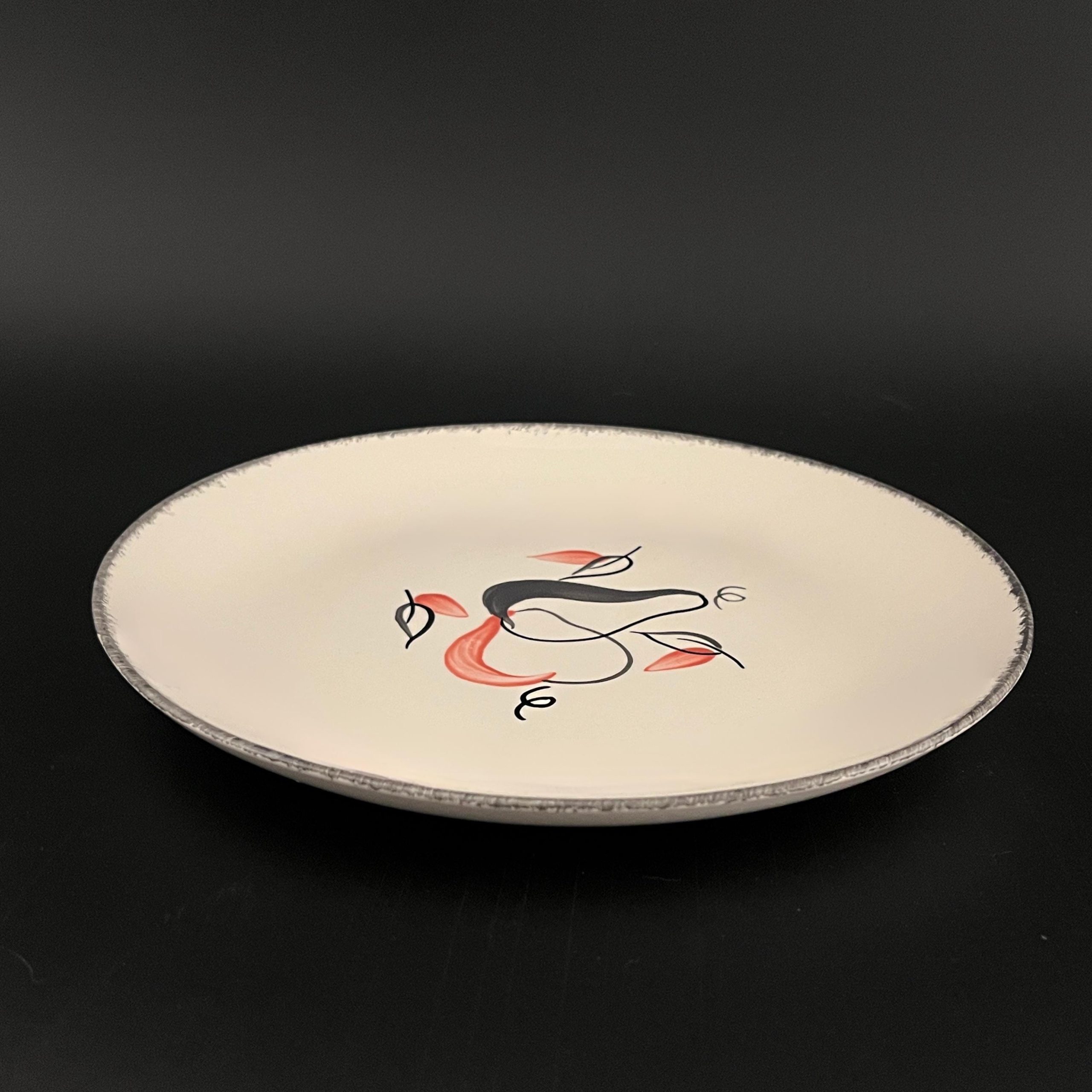 Blue Ridge Pottery Pear Plate: 1940s Hand-Painted Southern Dinnerware - Image 5