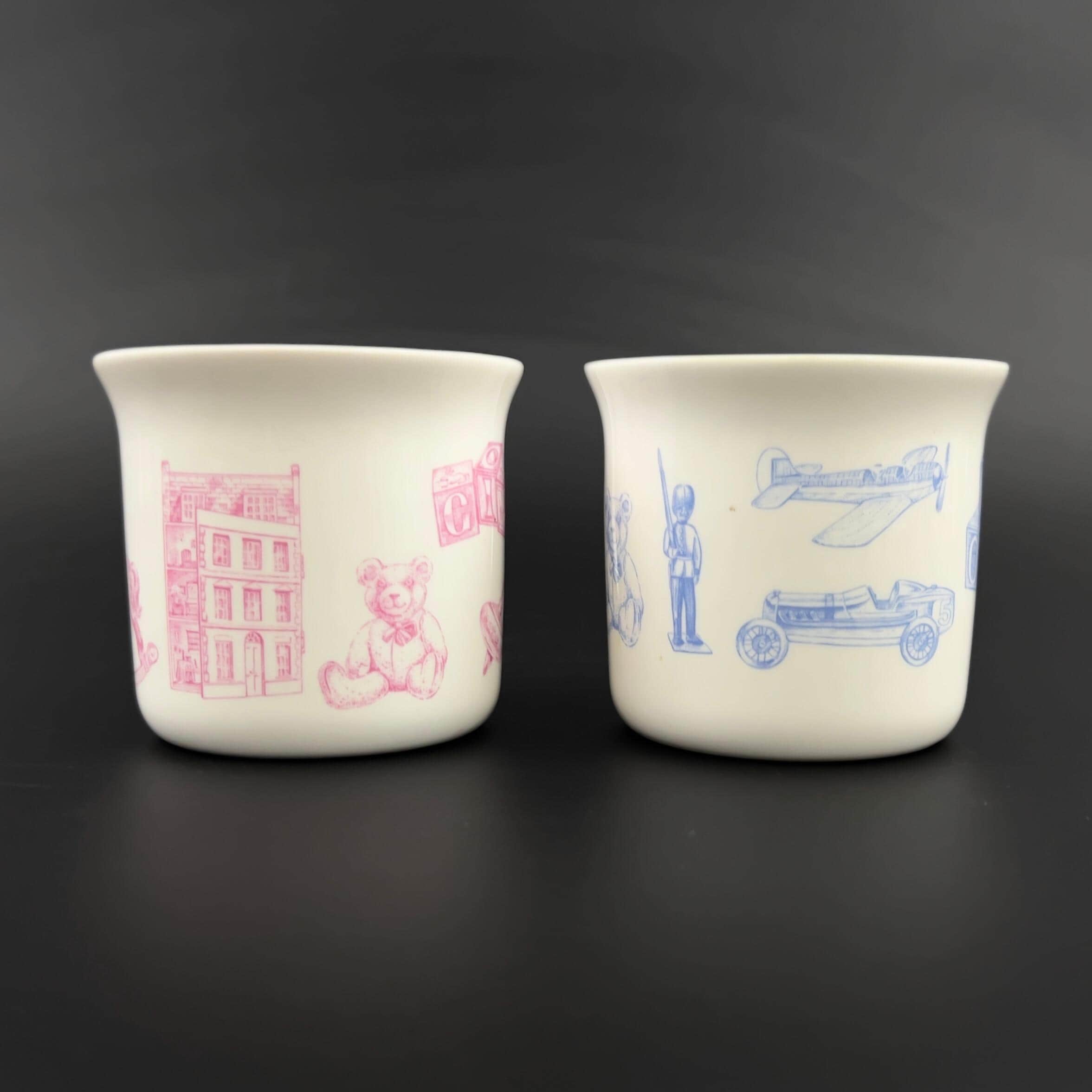 Vintage Porcelain Twin Baby Cups: Queen's of India Keepsake Gift - Image 4