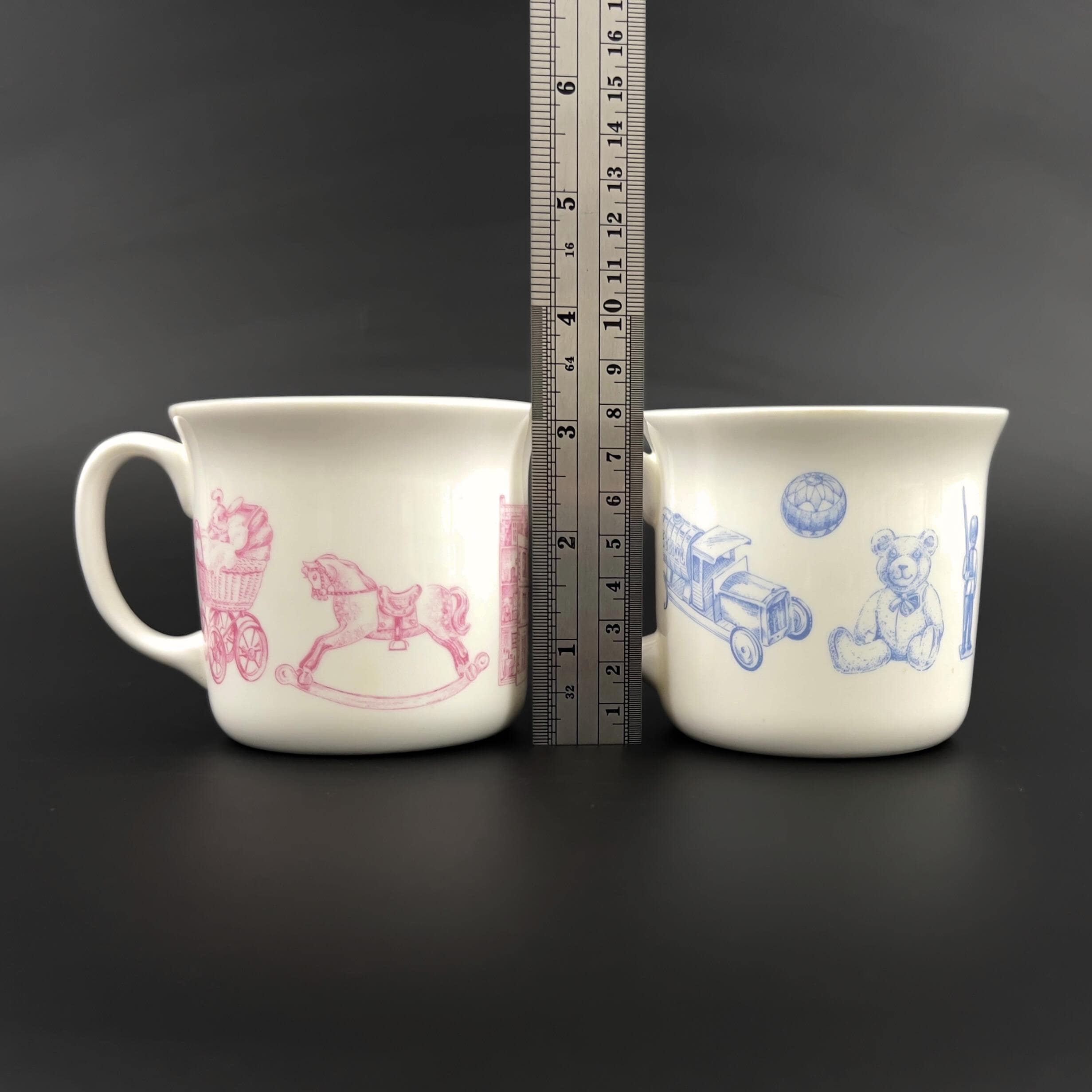 Vintage Porcelain Twin Baby Cups: Queen's of India Keepsake Gift - Image 10