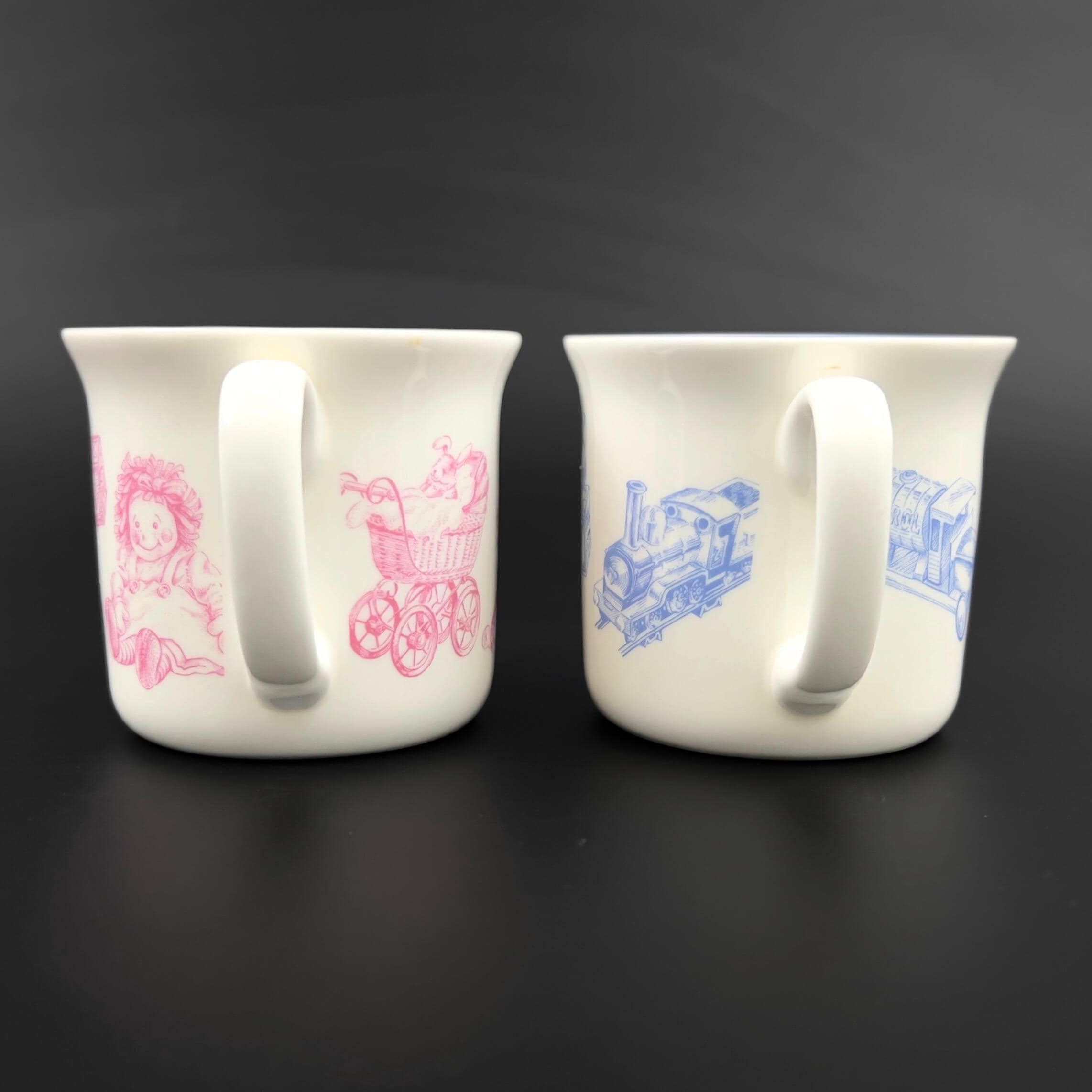 Vintage Porcelain Twin Baby Cups: Queen's of India Keepsake Gift - Image 3