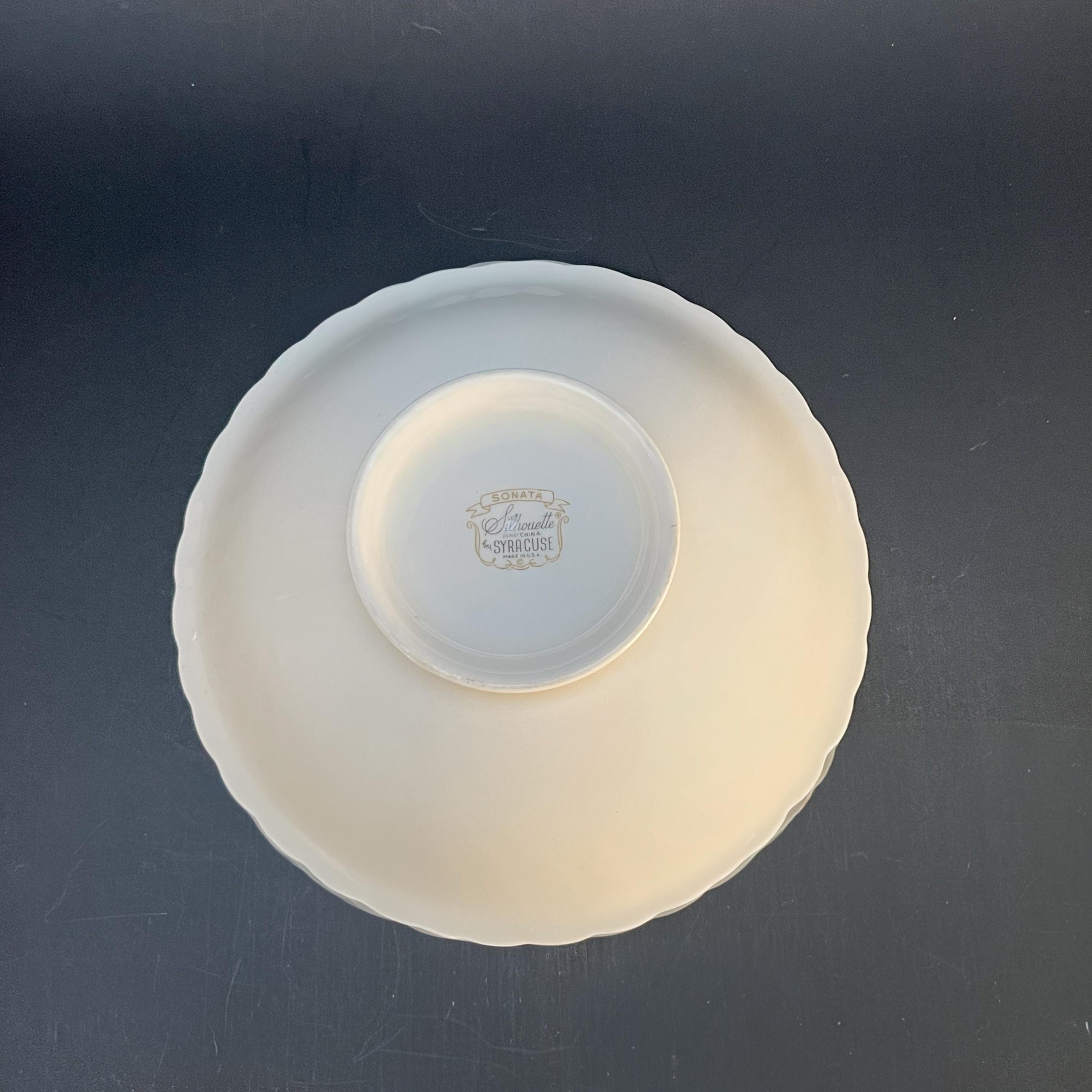 Vintage Syracuse China Sonata Pattern Dinnerware: Plates, Vegetable Bowls, Tea Cups and Saucers - Image 16