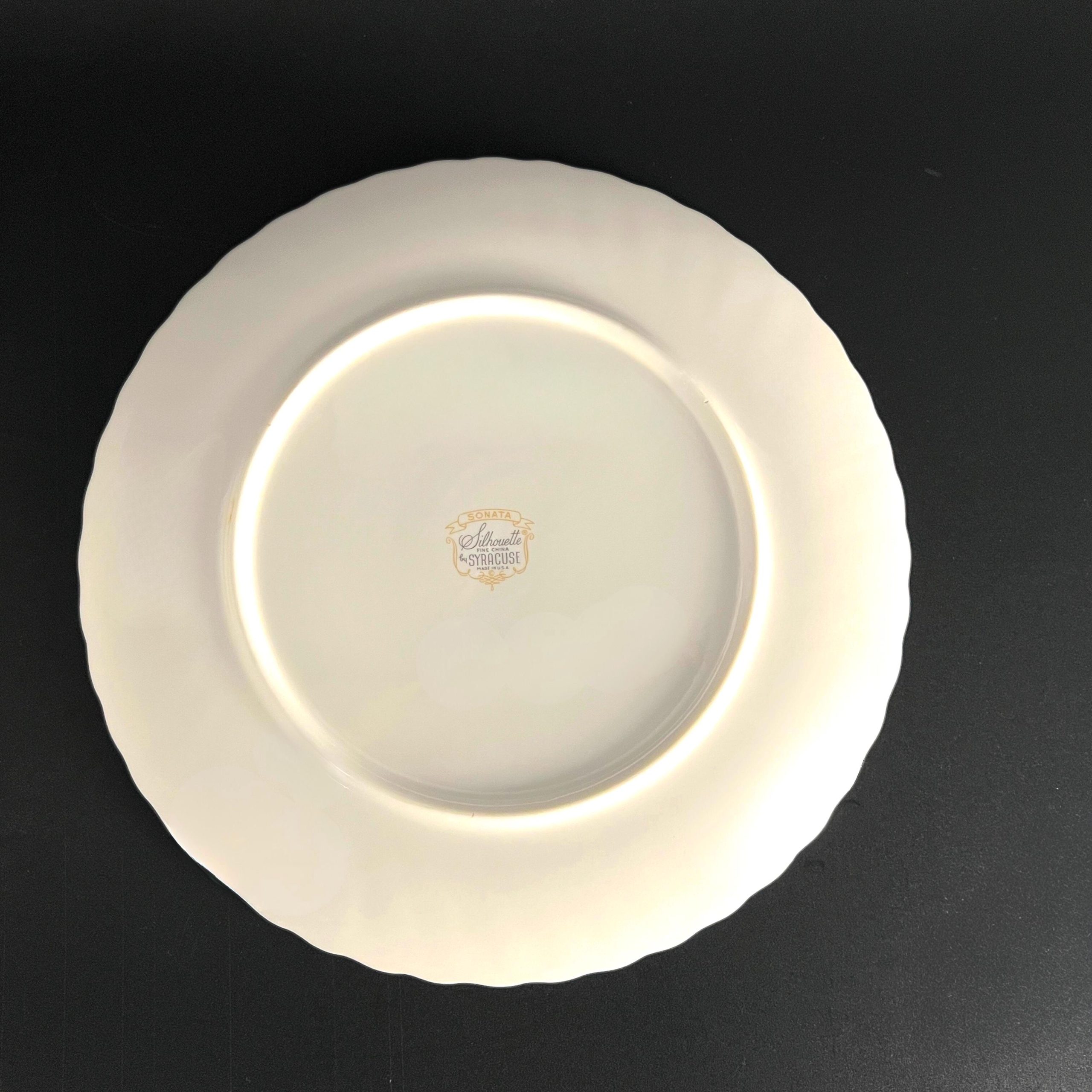 Vintage Syracuse China Sonata Pattern Dinnerware: Plates, Vegetable Bowls, Tea Cups and Saucers - Image 4