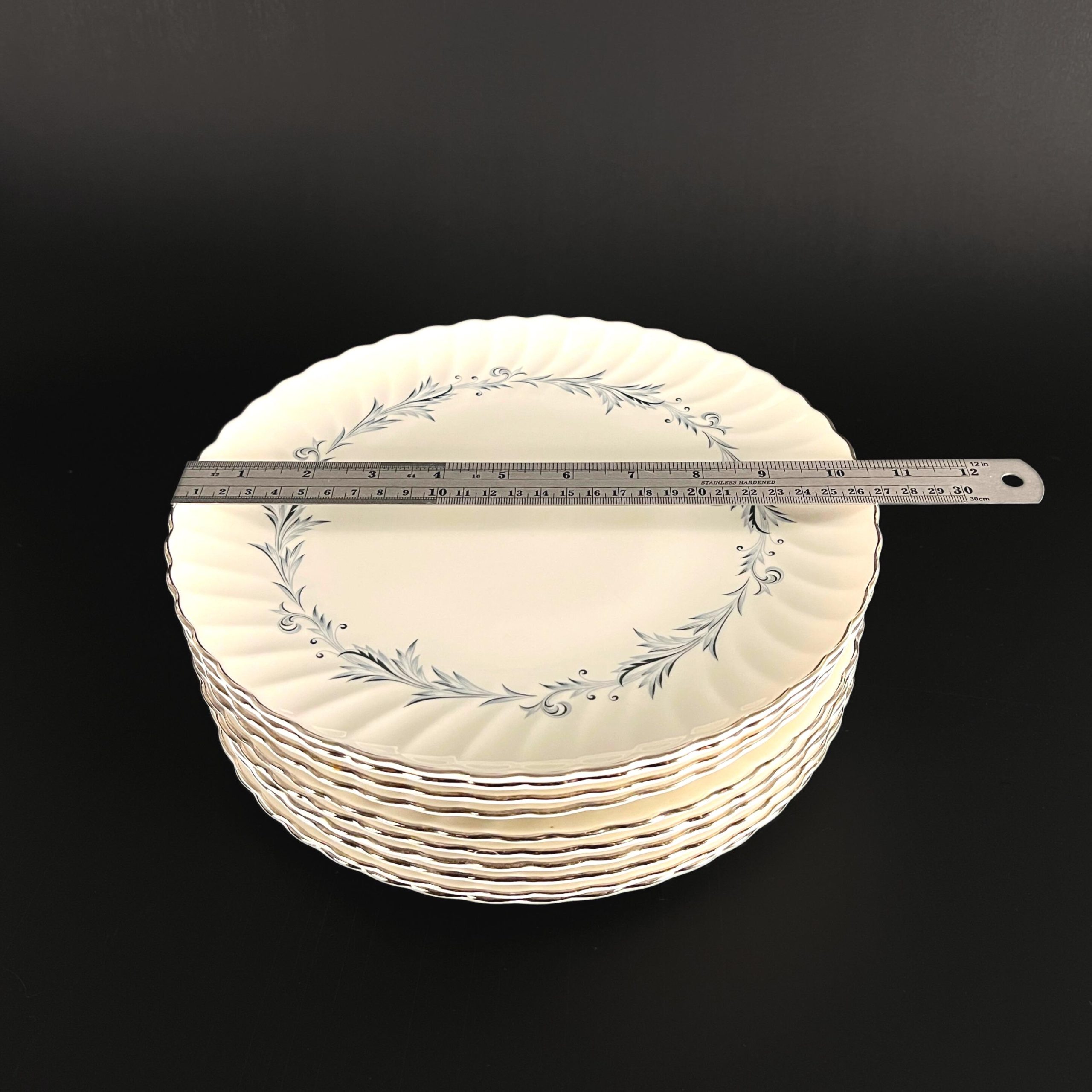 Vintage Syracuse China Sonata Pattern Dinnerware: Plates, Vegetable Bowls, Tea Cups and Saucers - Image 5