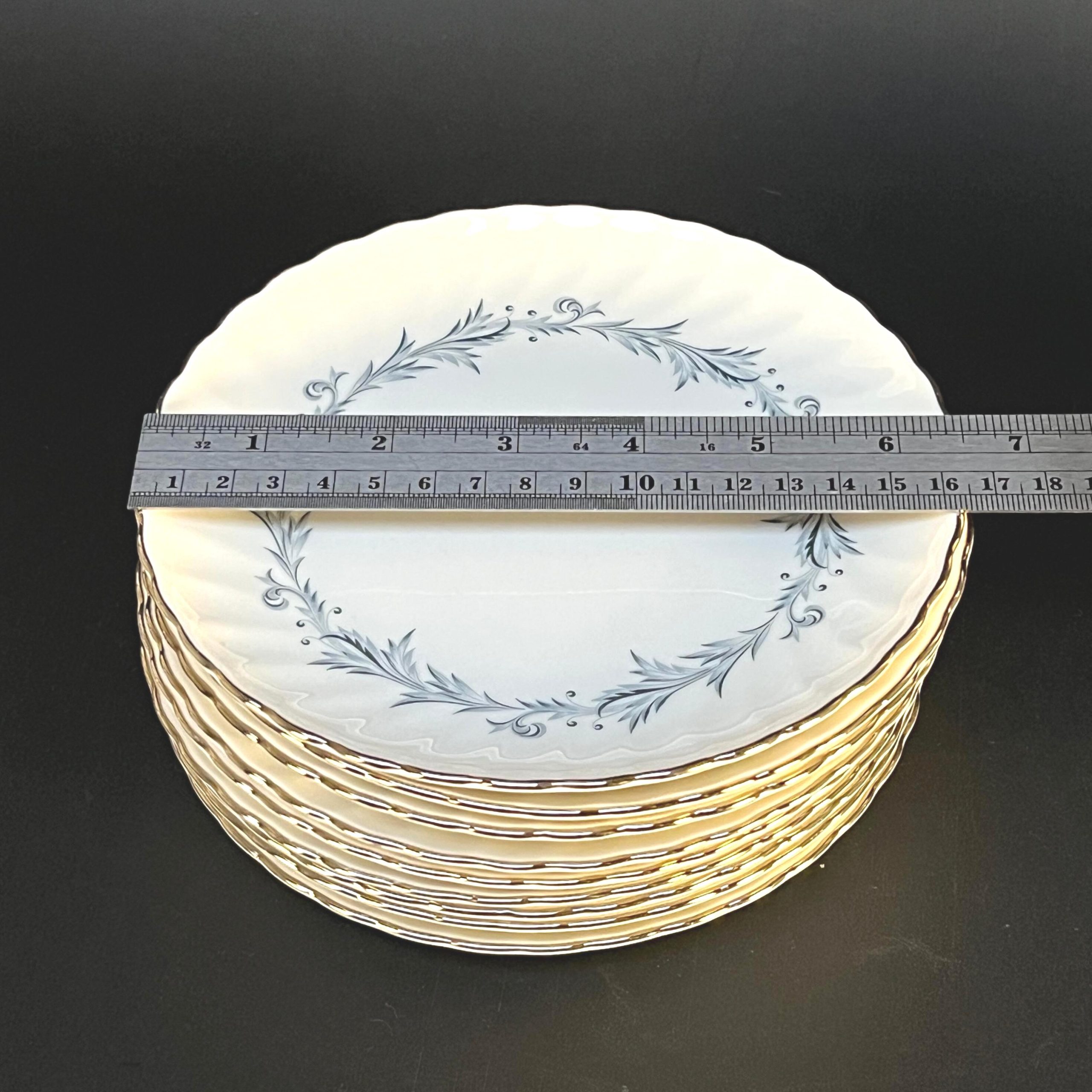 Vintage Syracuse China Sonata Pattern Dinnerware: Plates, Vegetable Bowls, Tea Cups and Saucers - Image 9
