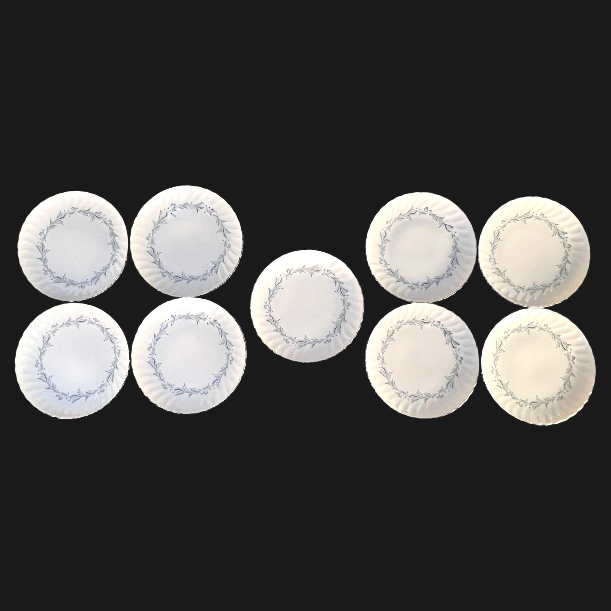 Vintage Syracuse China Sonata Pattern Dinnerware: Plates, Vegetable Bowls, Tea Cups and Saucers - Image 10