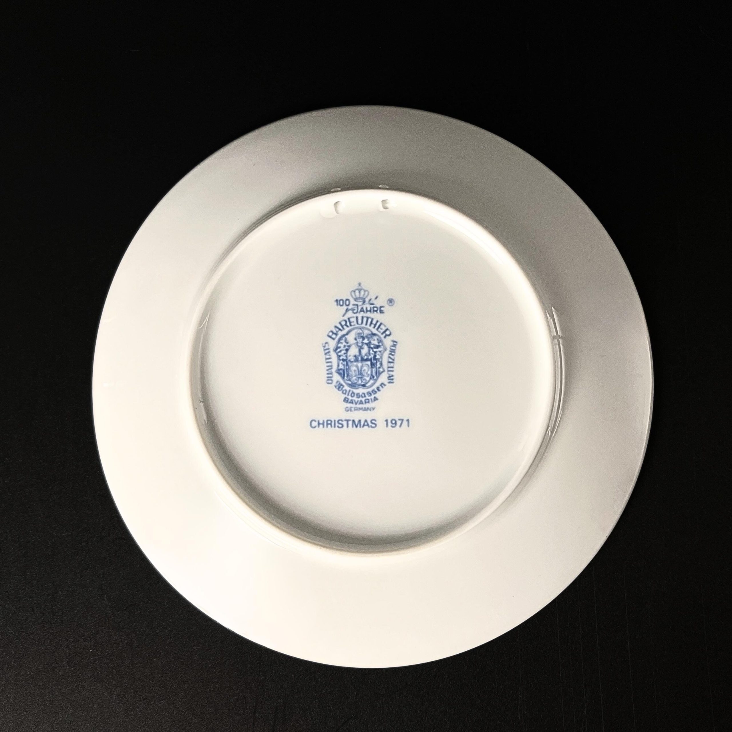 Bareuther Bavaria Christmas Plate Set: 1971 & 1973 Blue White Porcelain - Image 9