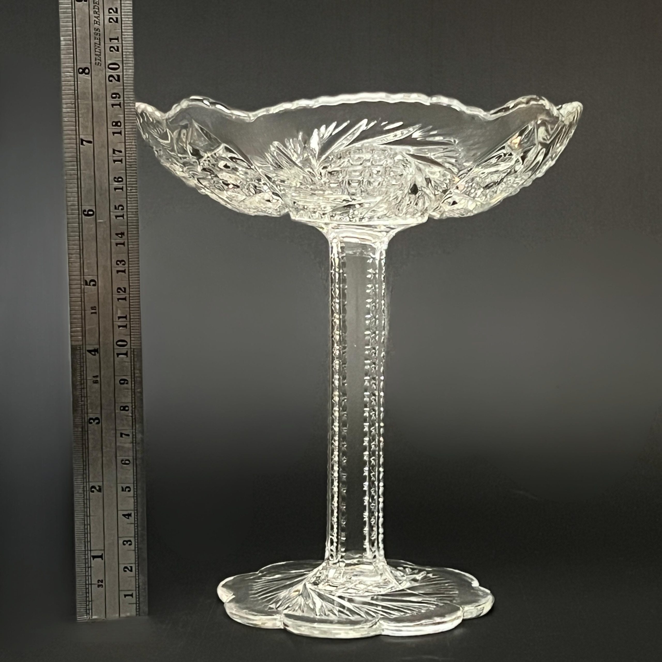 Antique McKee Sunburst Glass Compote: EAPG Pedestal Dish, Victorian Decor - Image 10