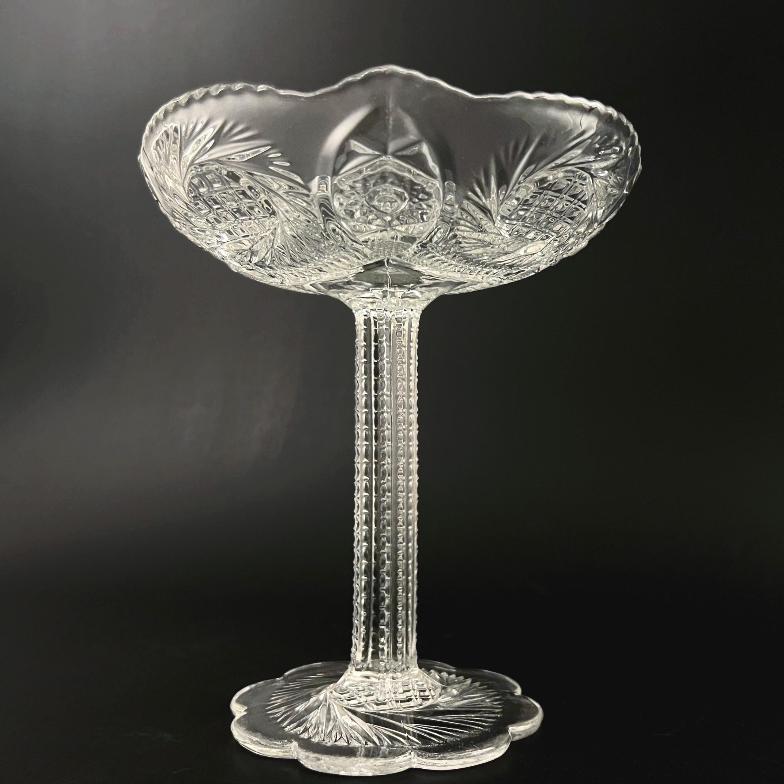 Antique McKee Sunburst Glass Compote: EAPG Pedestal Dish, Victorian Decor - Image 4