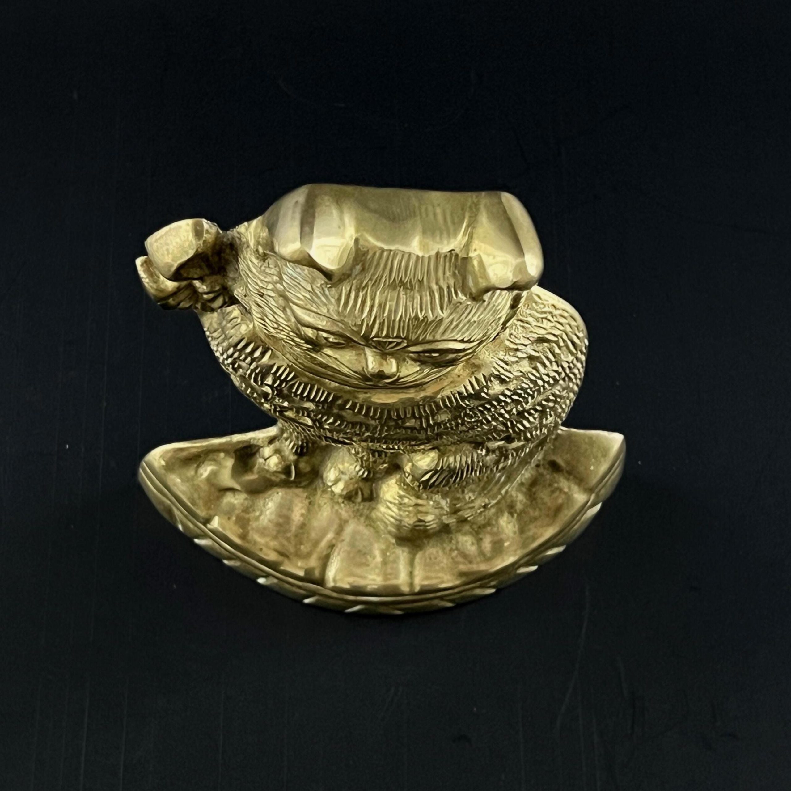 Vintage Solid Brass Cat Doorstop - 1970s Figurine - Image 7