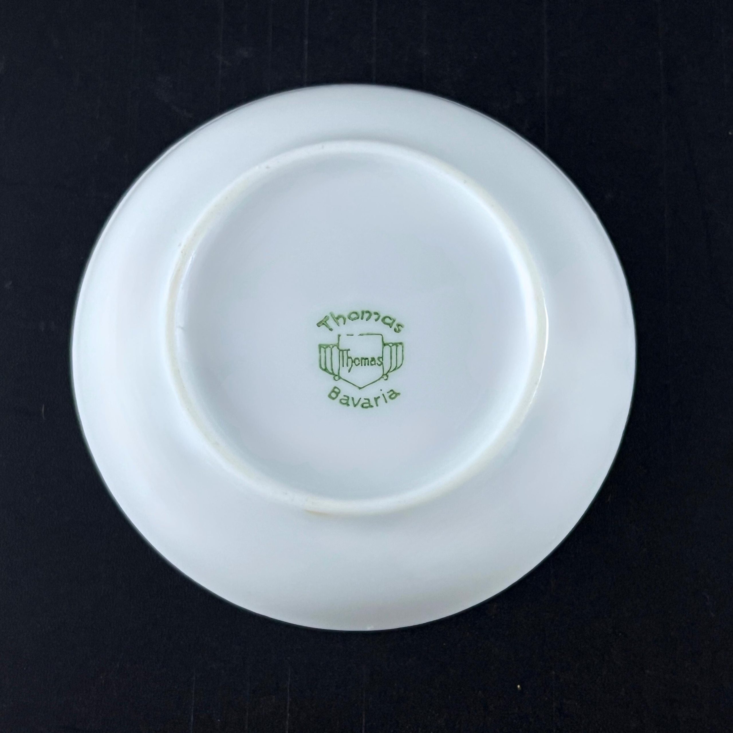 Vintage Thomas Bavaria Floral Butter Pats - Set of 6 Gold Rimmed Dishes - Image 5