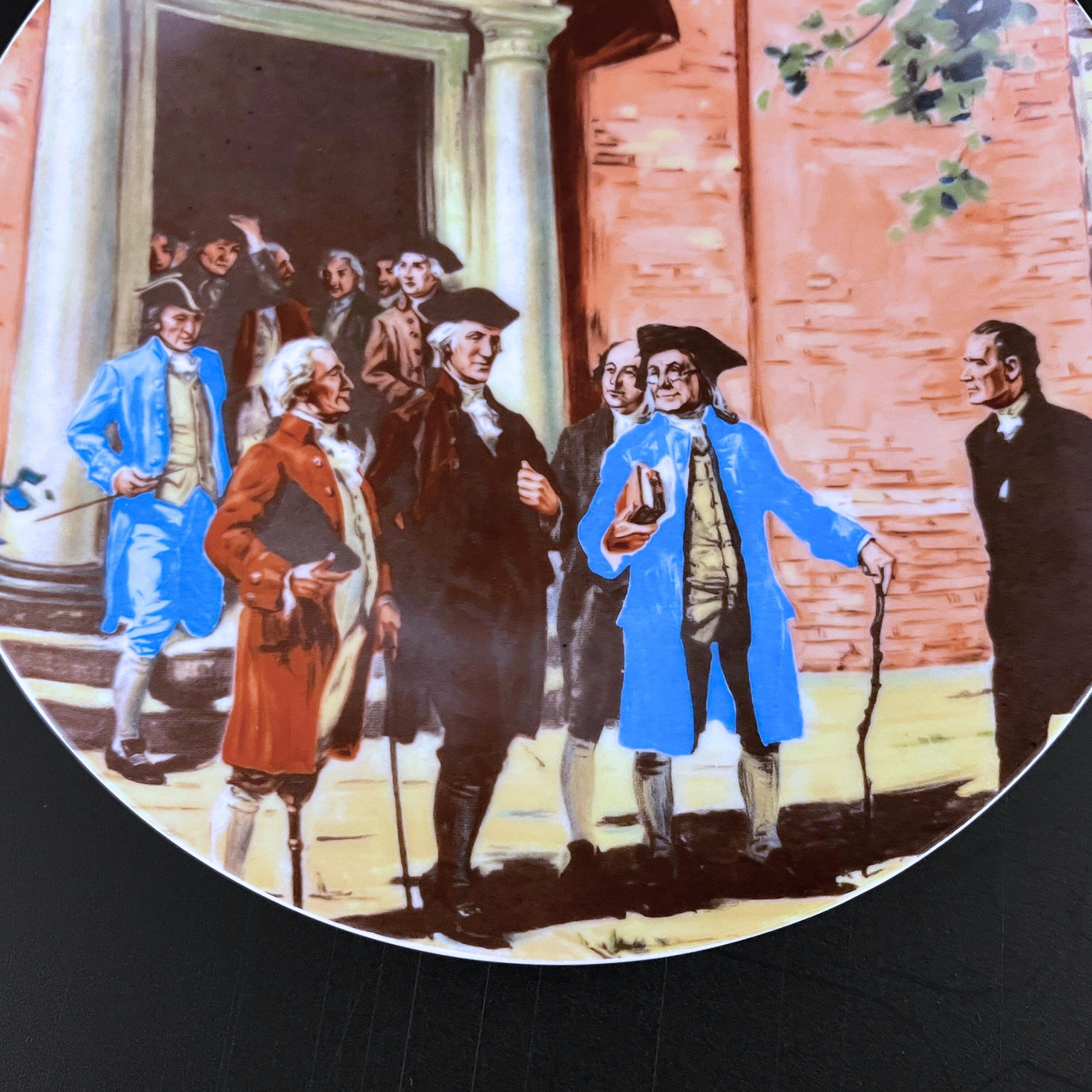 1976 Bicentennial Porcelain Plate: Kaiser Germany, Hintermeister Art - Image 4