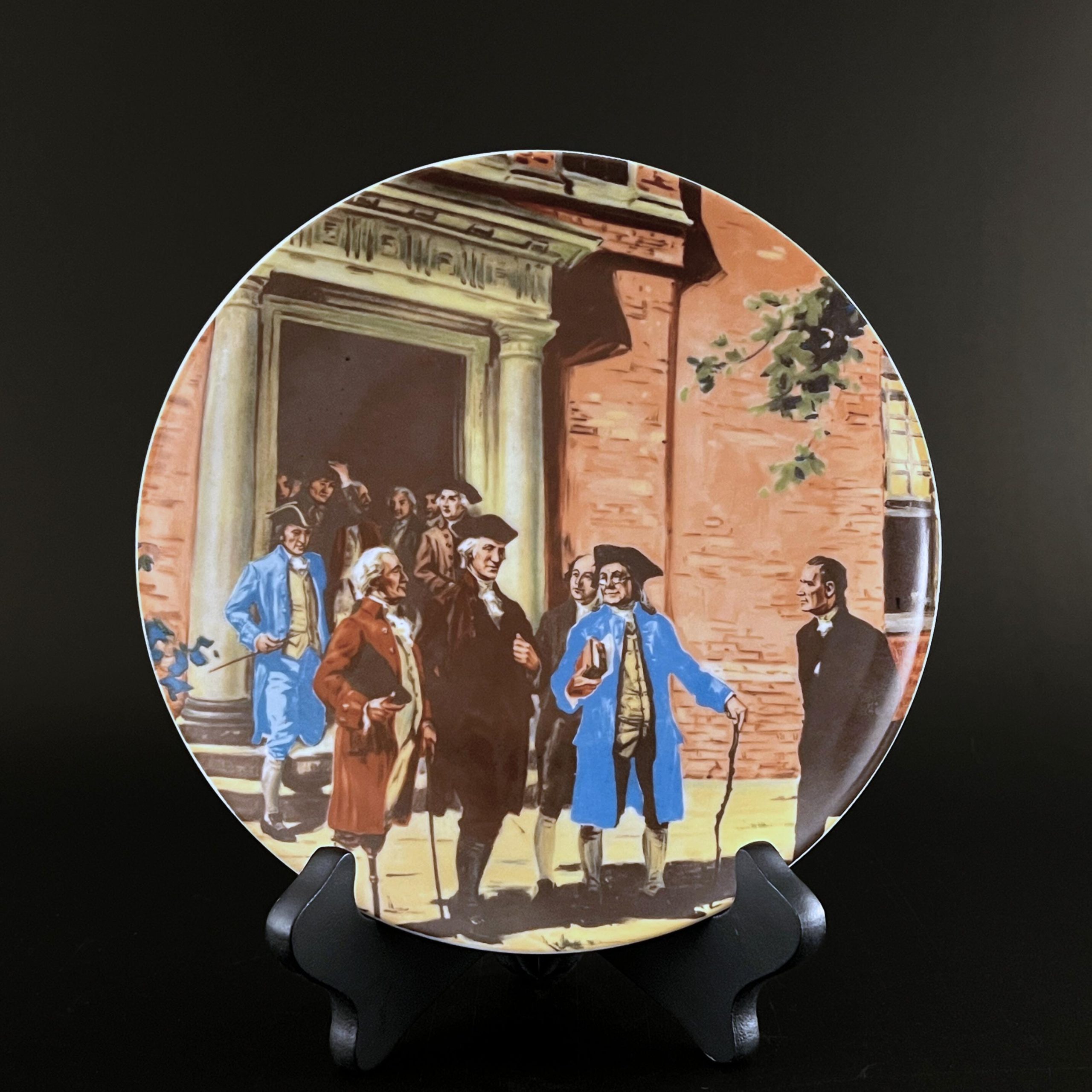 1976 Bicentennial Porcelain Plate: Kaiser Germany, Hintermeister Art - Image 3
