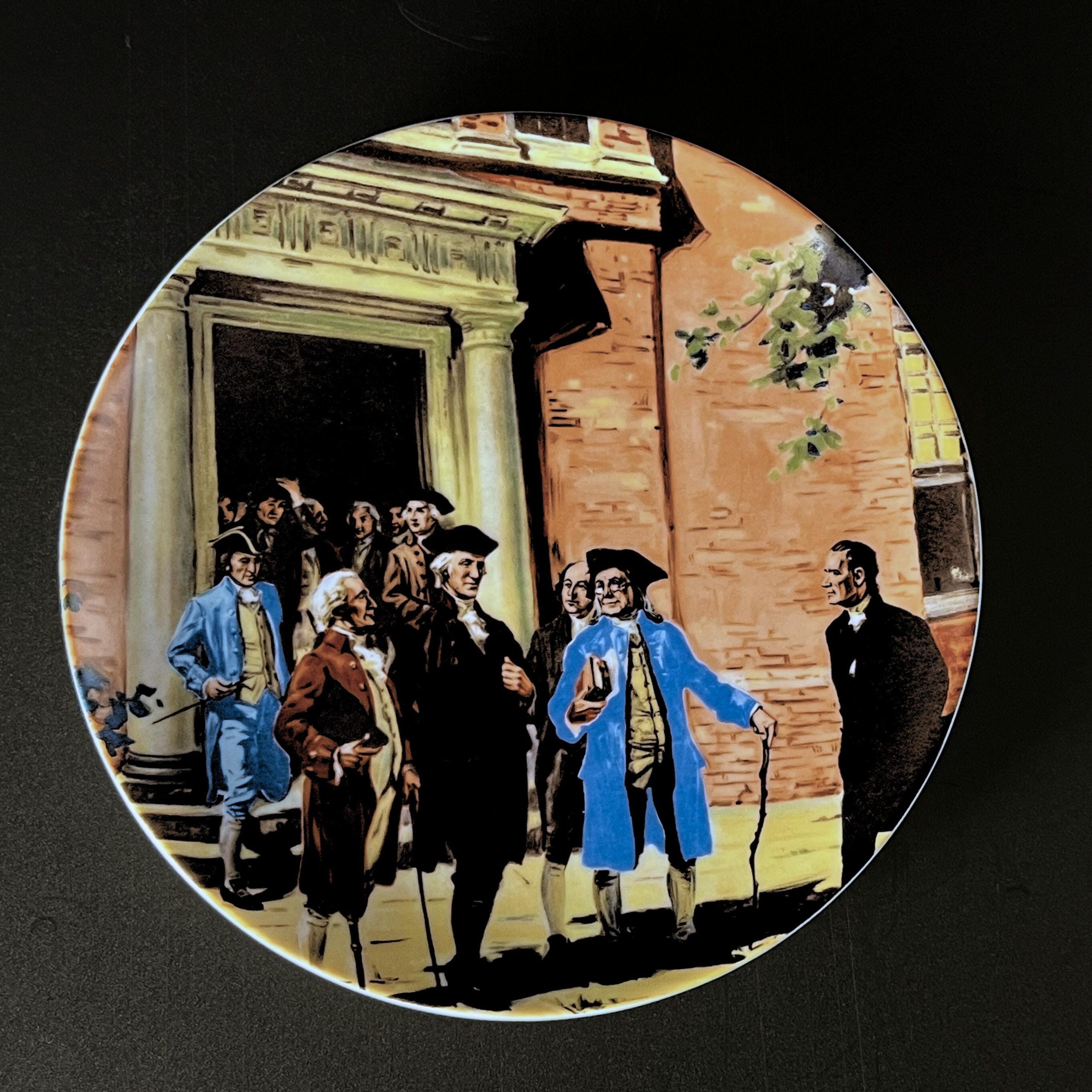 1976 Bicentennial Porcelain Plate: Kaiser Germany, Hintermeister Art