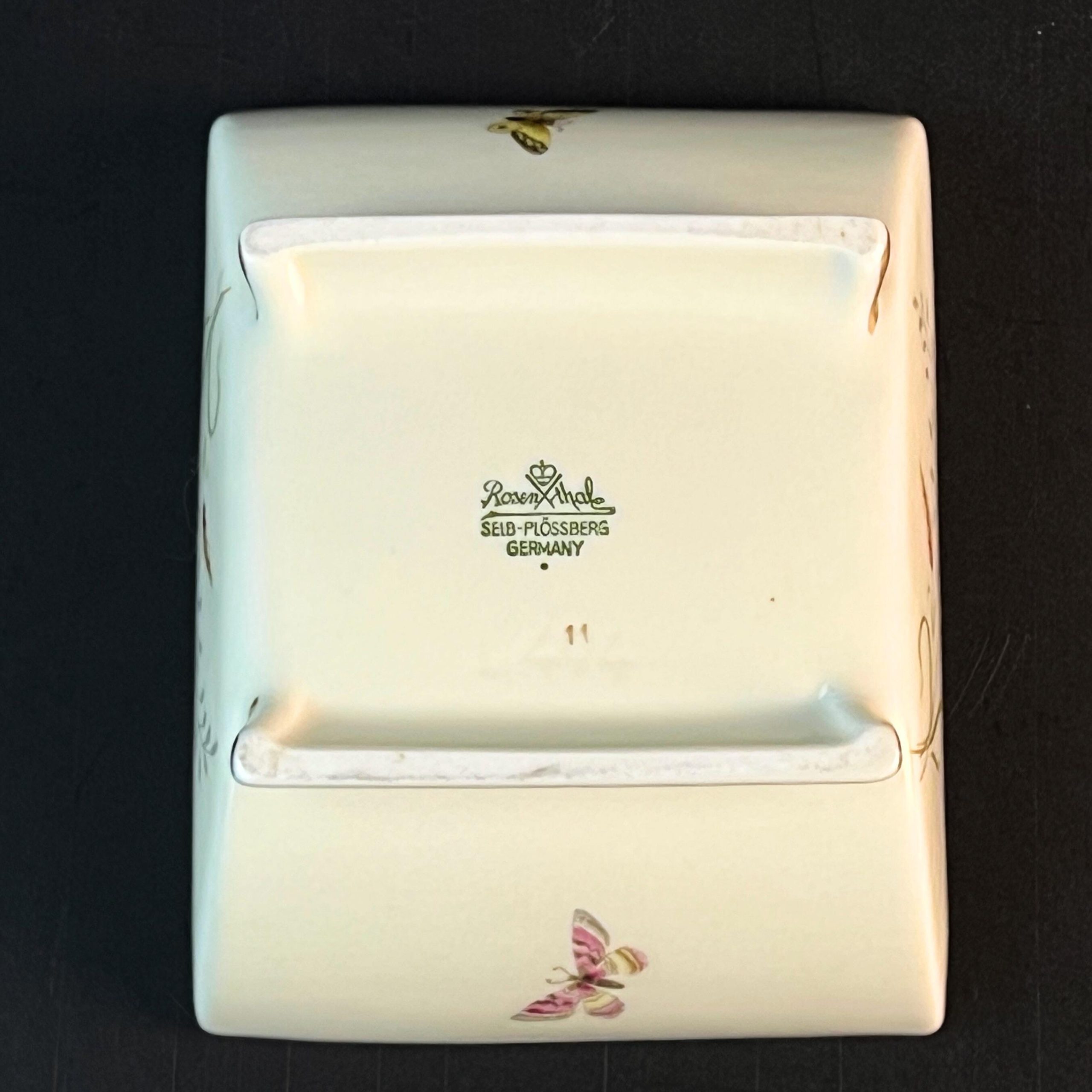 Vintage Rosenthal Porcelain Trinket Box – Aida Cream Wheat & Butterfly, 1950s - Image 13