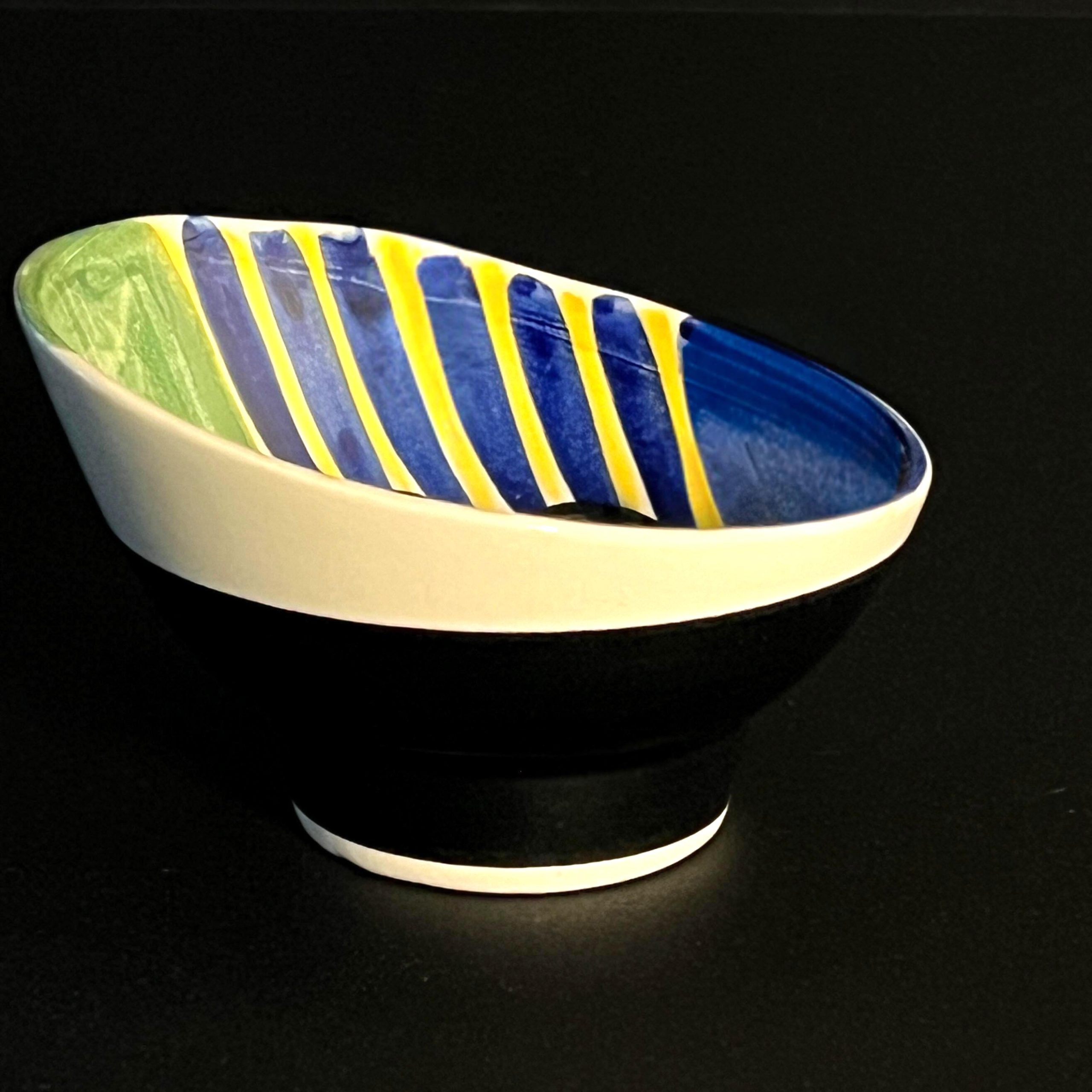 Stavangerflint Norway Ceramic Bowl, Inger Waage Fish Design, Scandinavian Pottery - Image 7