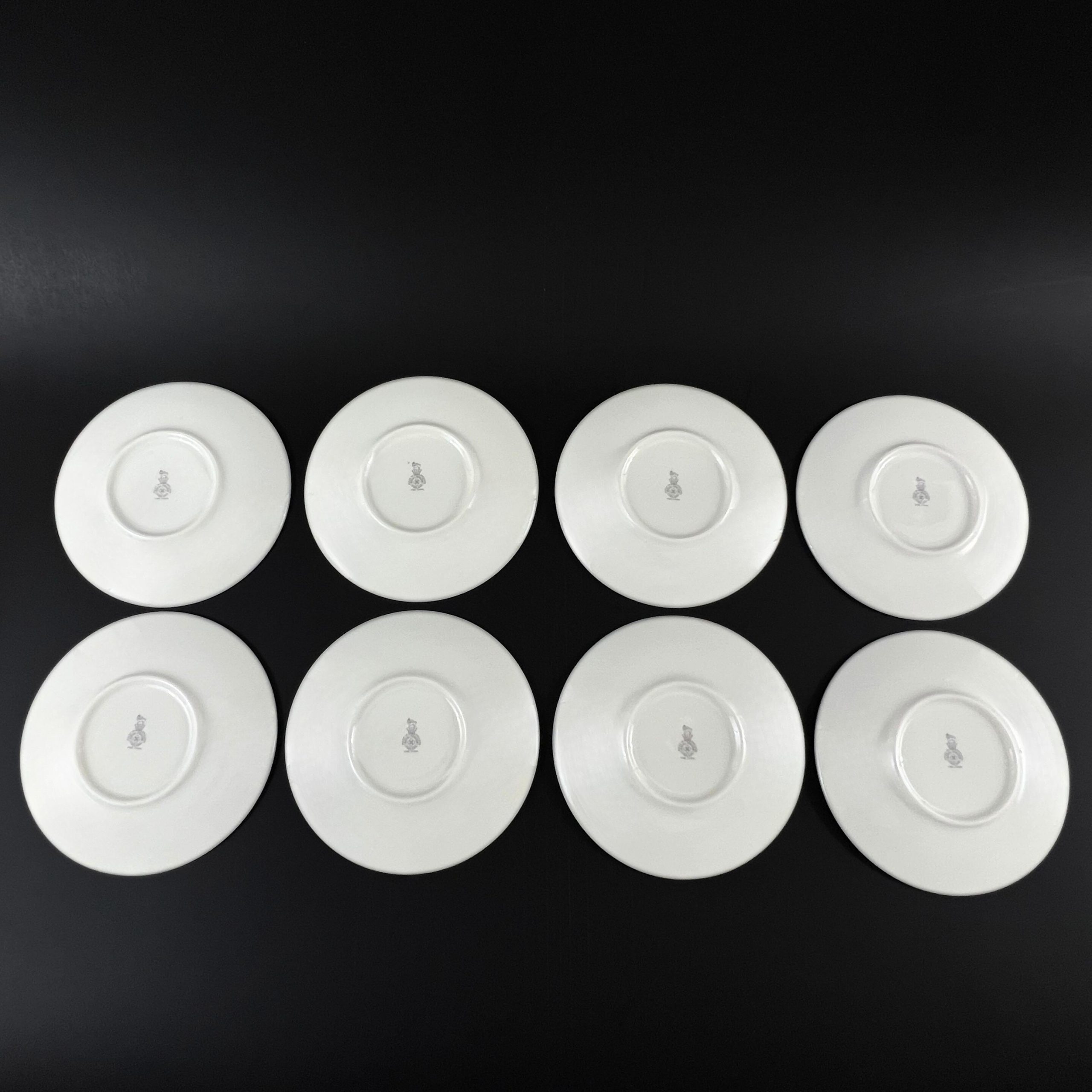 Set of 8 Royal Doulton Teacups and Saucers in Rose Elegans TC1010 - Image 9