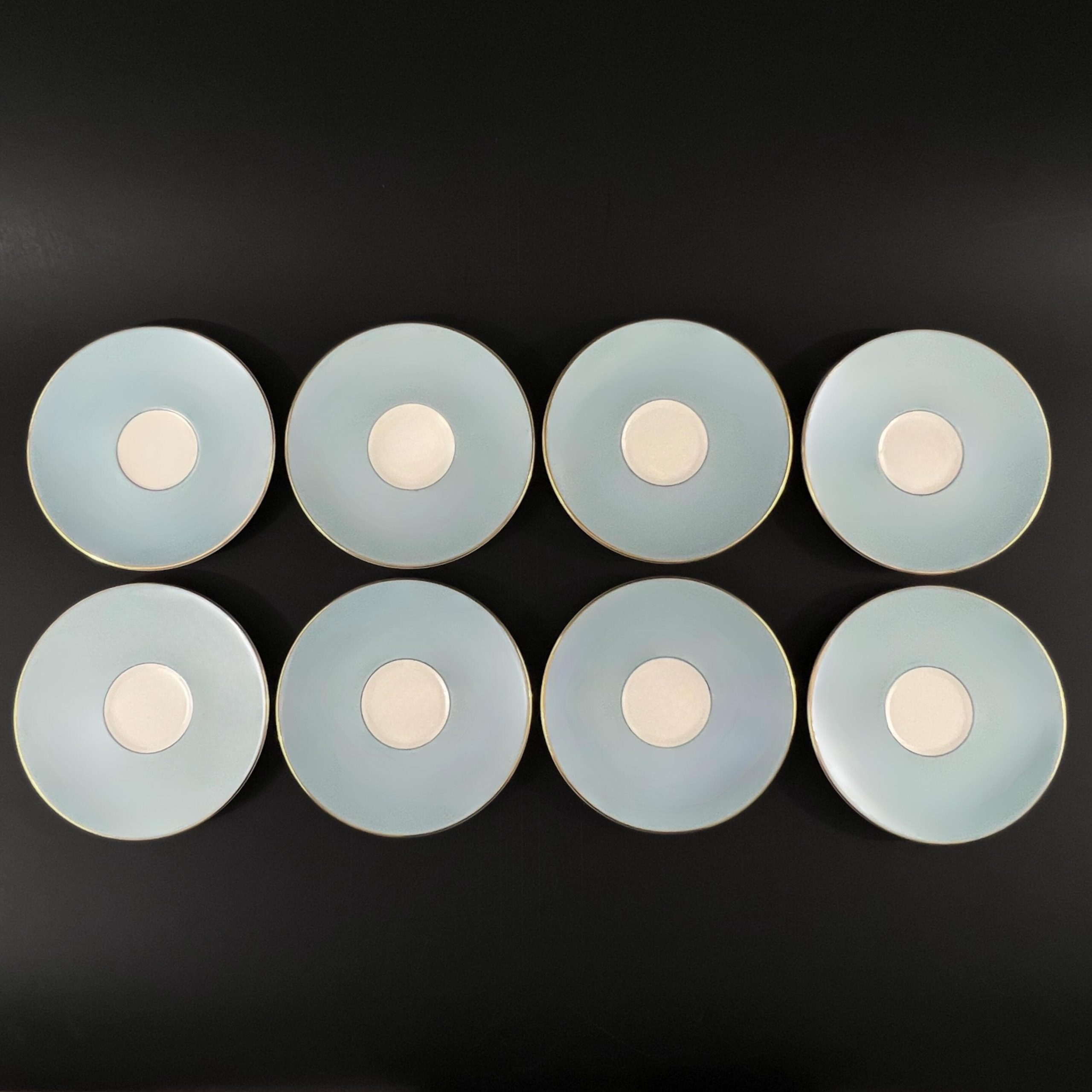 Set of 8 Royal Doulton Teacups and Saucers in Rose Elegans TC1010 - Image 7
