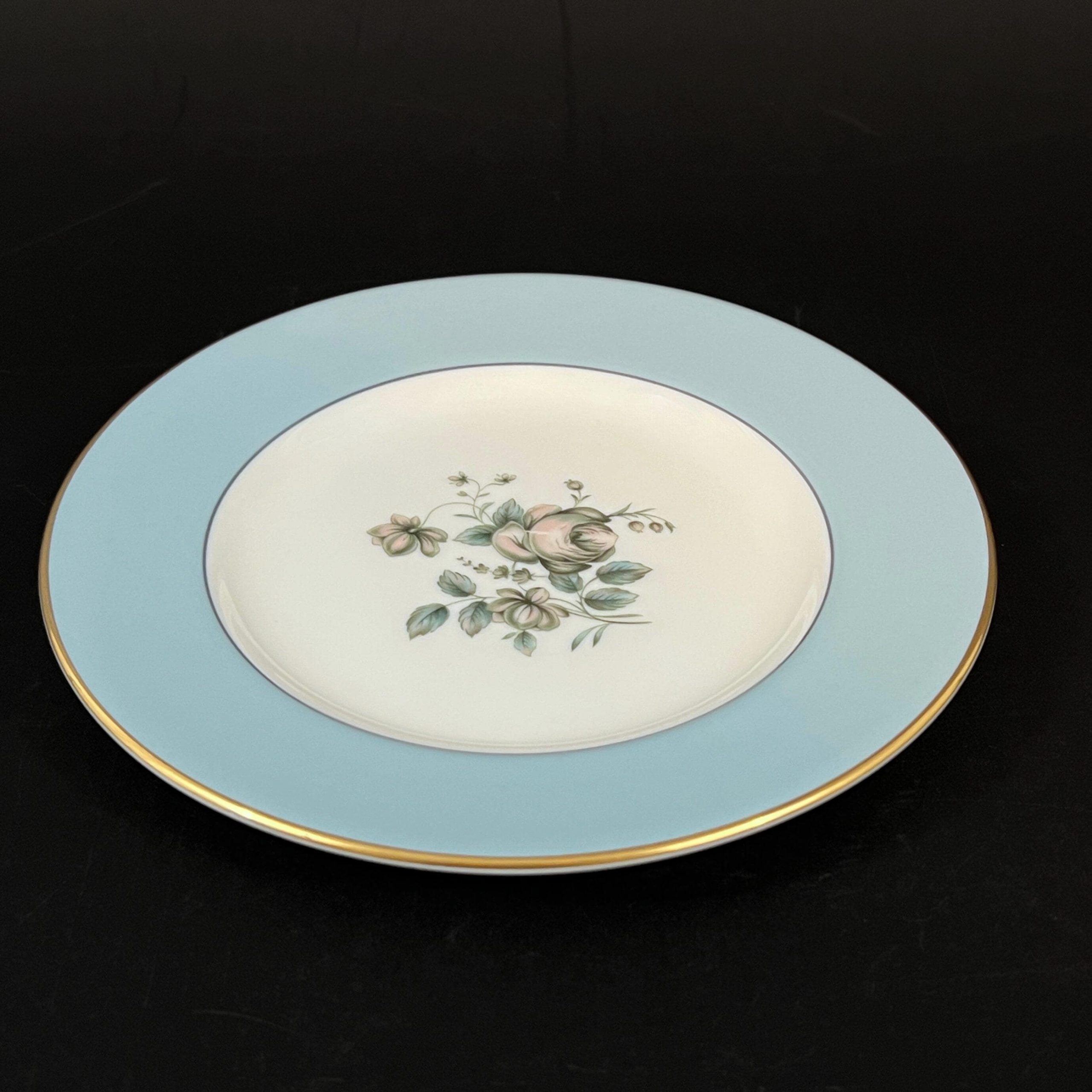 Set of 8 Royal Doulton 6.5 inch Bread & Butter Plates in Rose Elegans TC1010 - Image 5