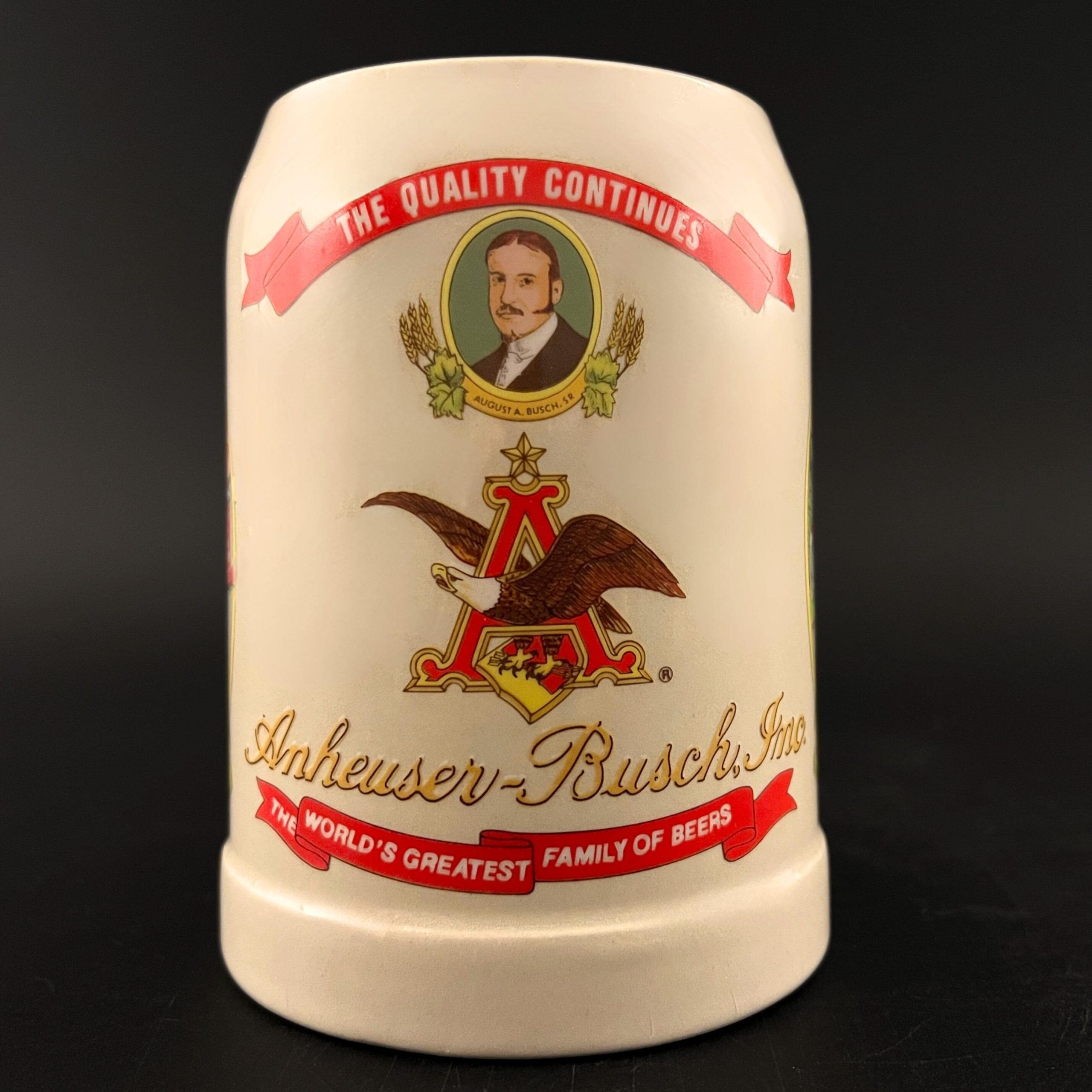 Set of 3 Vintage Anheuser Busch Beer Steins, 1988 1989 1990 Collector Series - Image 7