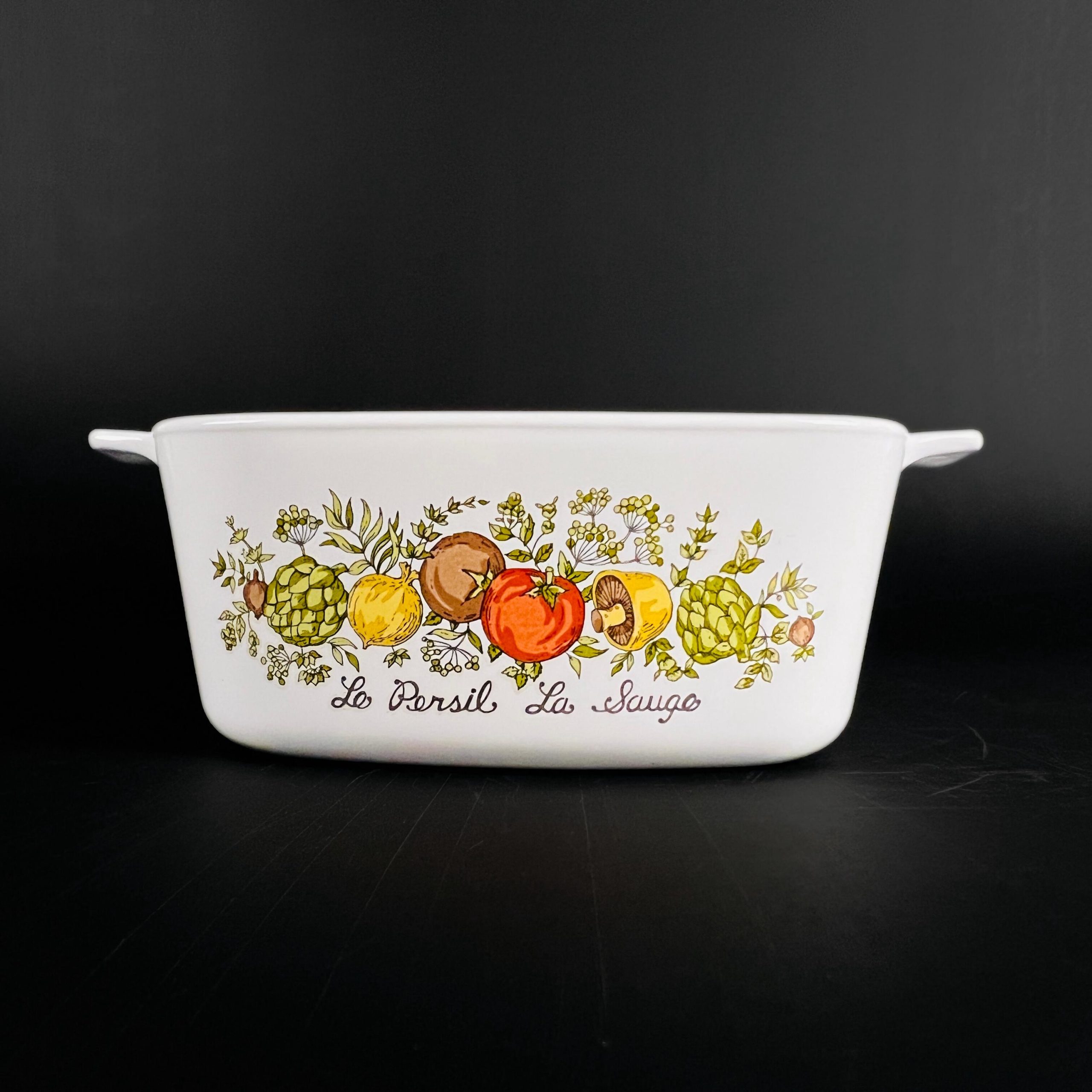 Set of 2 - Vintage CorningWare Spice of Life Casserole Dishes -  L’Echalote 1 Liter and Le Persil La Sauge 1.5 Quart - Image 8