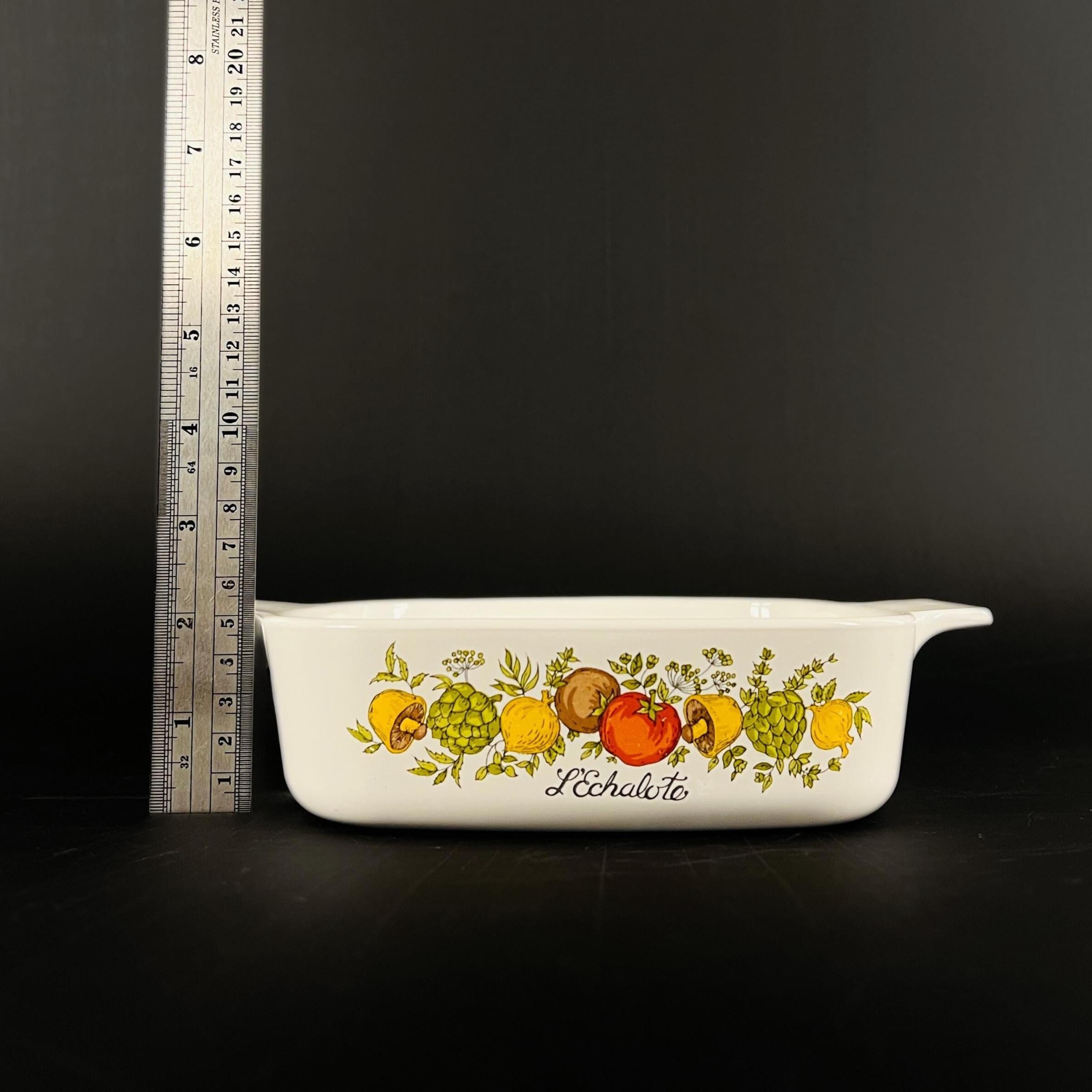Set of 2 - Vintage CorningWare Spice of Life Casserole Dishes -  L’Echalote 1 Liter and Le Persil La Sauge 1.5 Quart - Image 4
