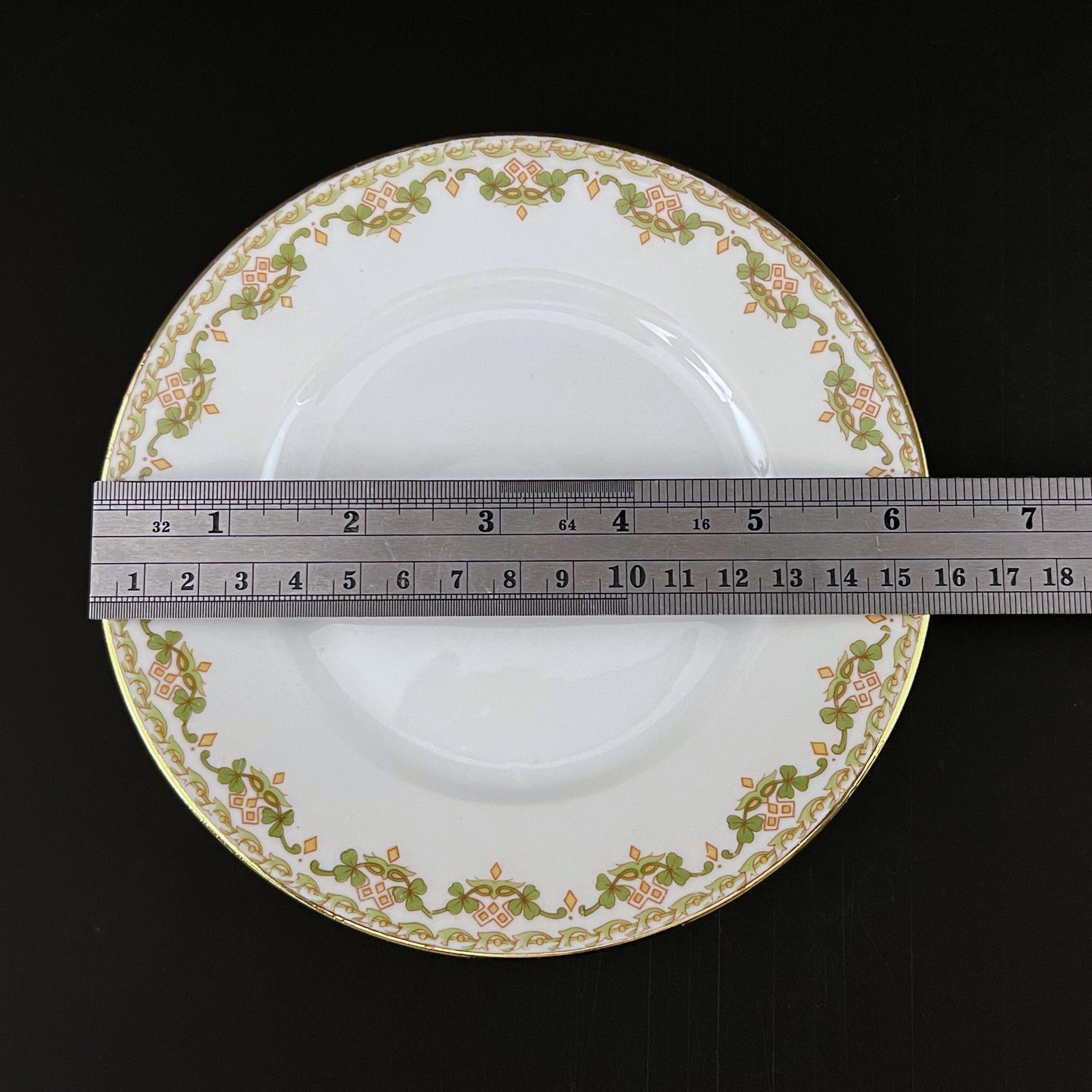 Set of 4 Antique WM Guerin Limoges France Bread & Butter Plates, - Image 9
