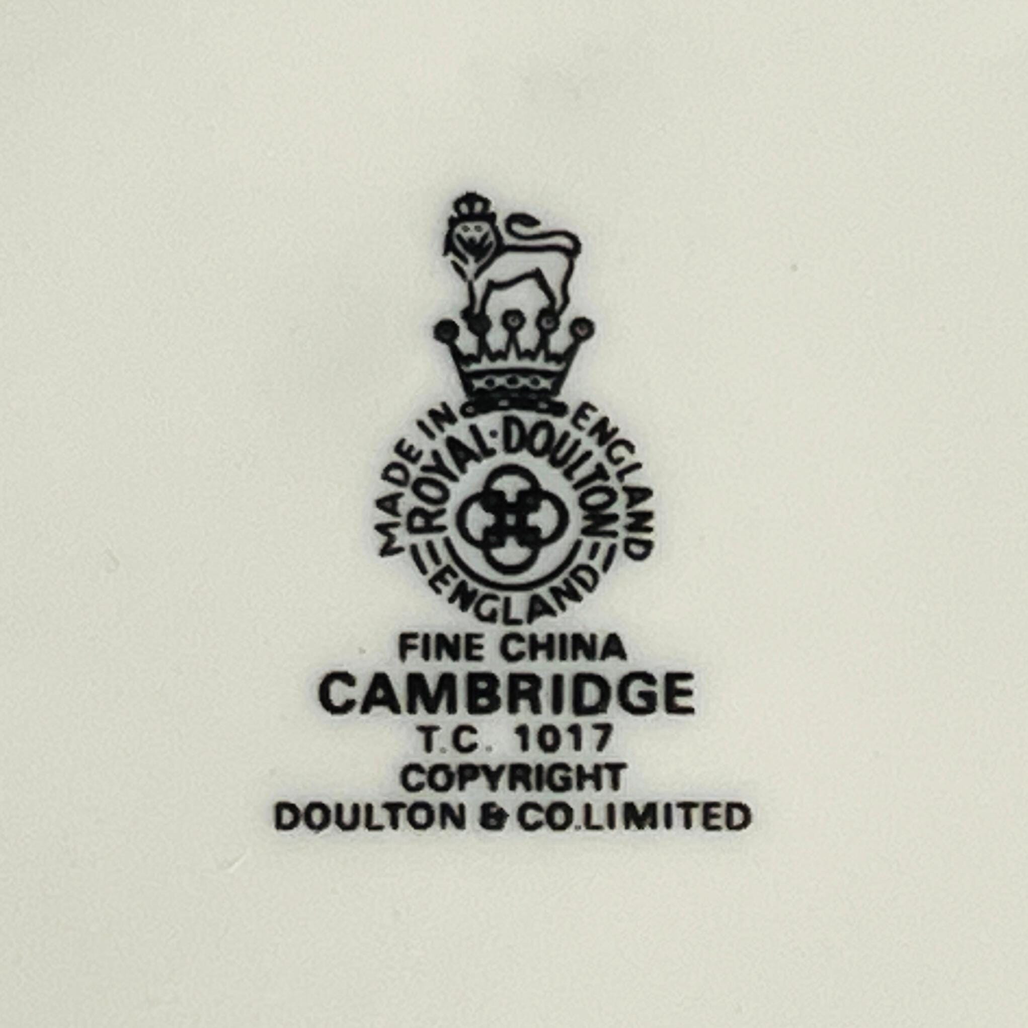 Set of 6 Vintage Royal Doulton Cambridge Dinner Plates TC1017 - Image 11