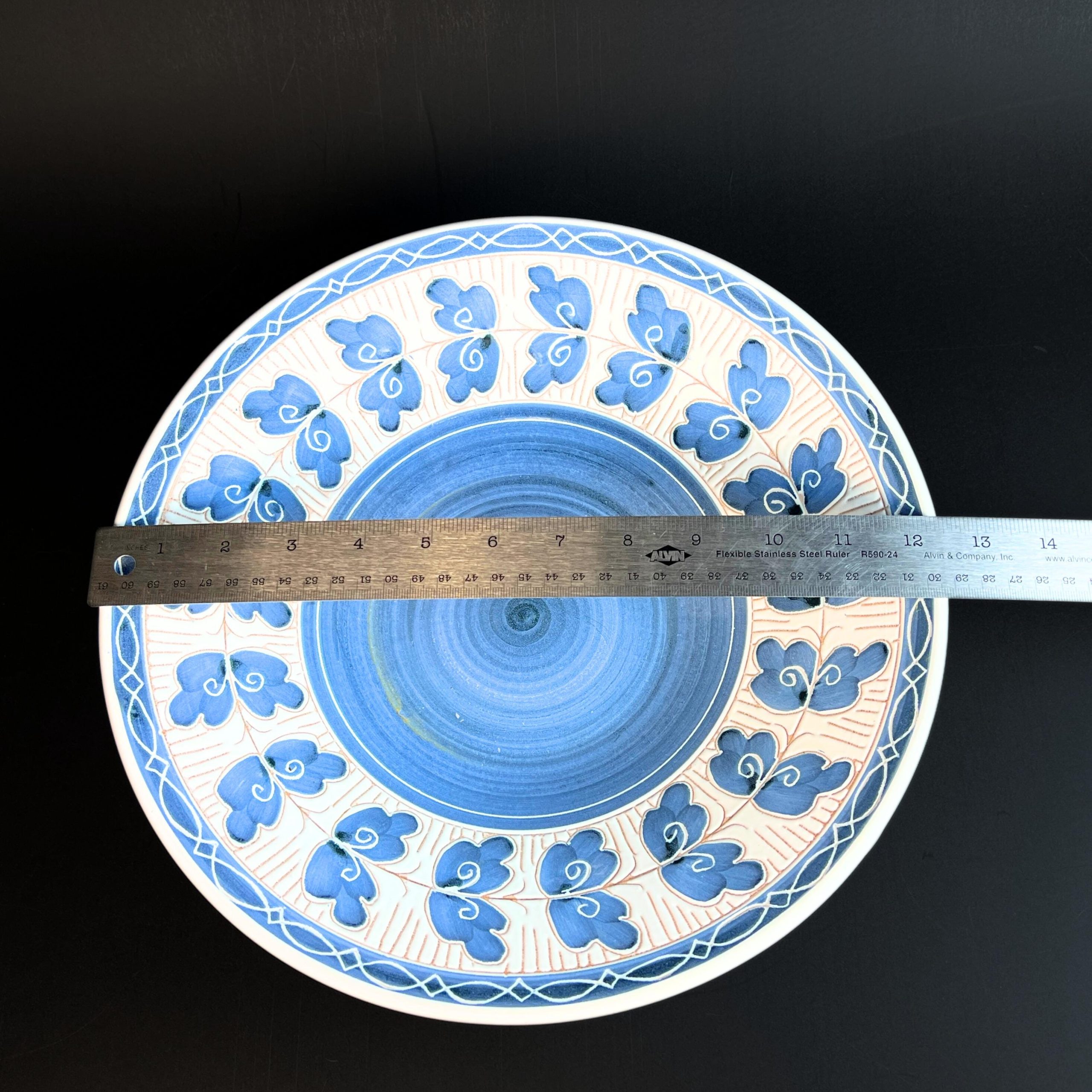 Vintage Norwegian Elle Keramikk Decorative Bowl – Norway Elle Pottery, Midcentury Folk Art - Image 8