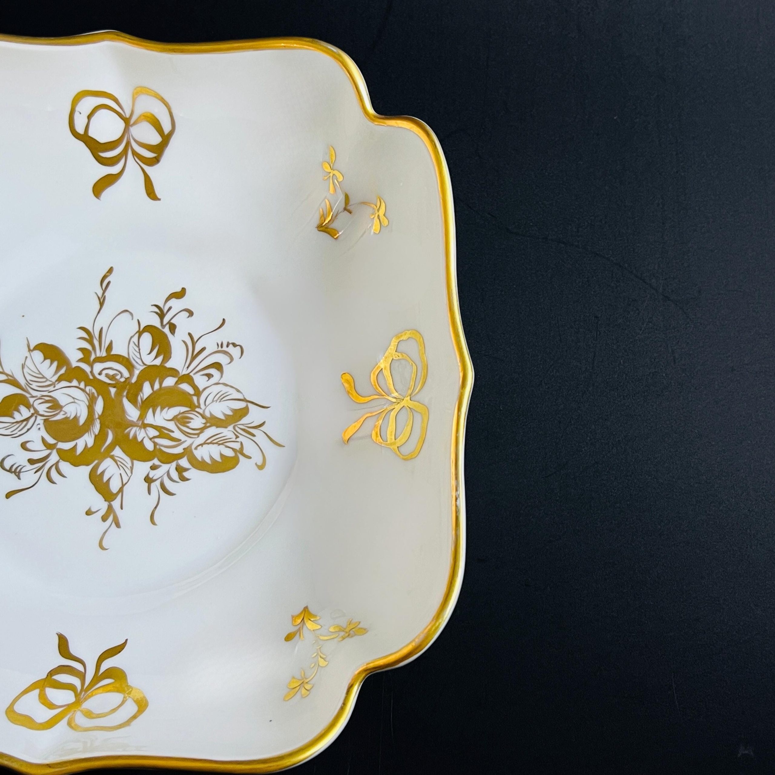 Vintage French Porcelaine de Couleuvre Decorative Bowl – Mid-Century Limoges - Image 6