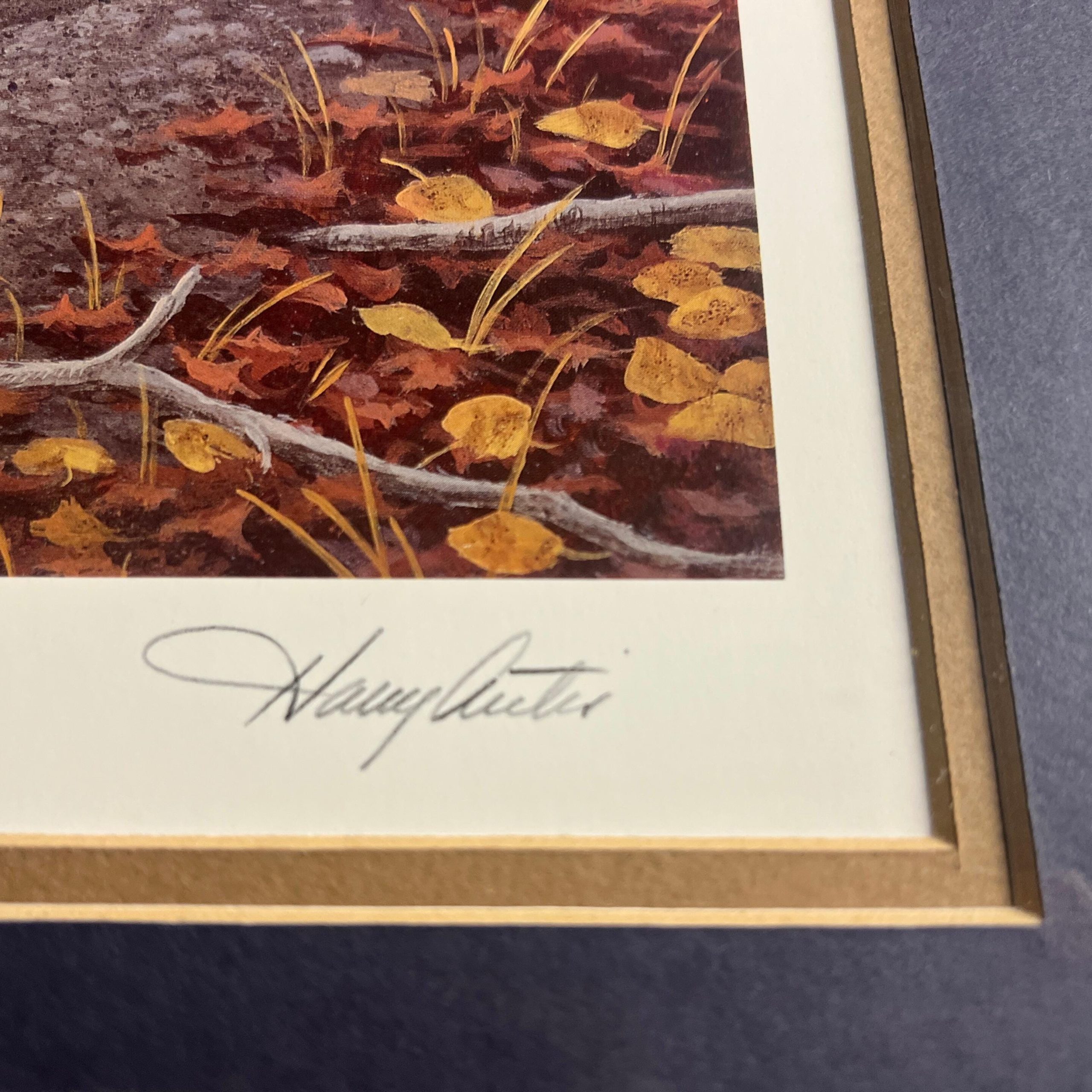 Framed Deer Print by Harry Antis, Hand Signed by Artist, Wildlife Wall Decor - Image 3