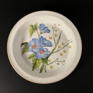 Vintage Spode Stafford Flowers 10 inch Pie/ Quiche / Tart Baking Dish in Lida and Acacia Pattern