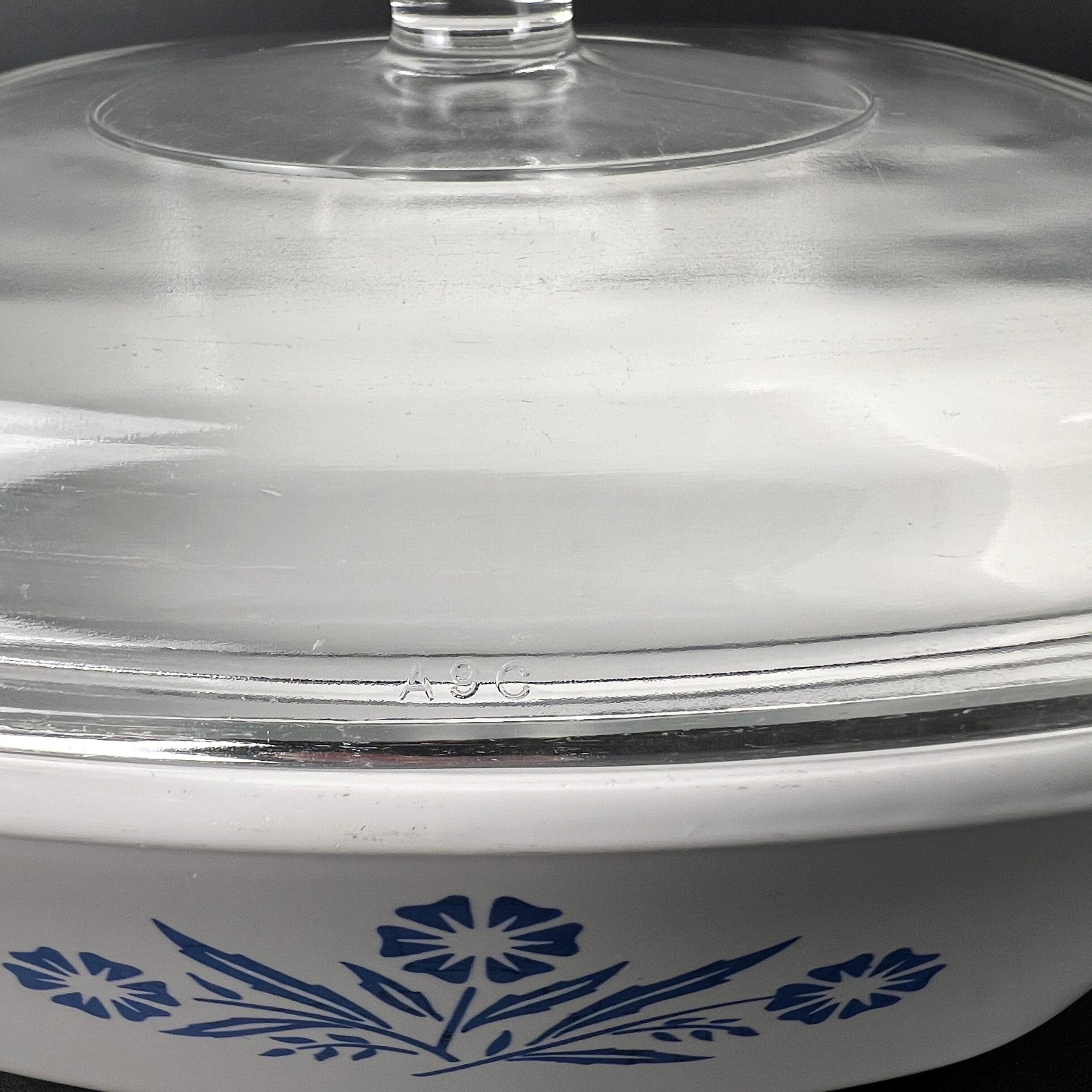 1970s Corningware Cornflower Blue 2 Quart Square Casserole Dish A-2-B and Lid A-9-C - Image 14