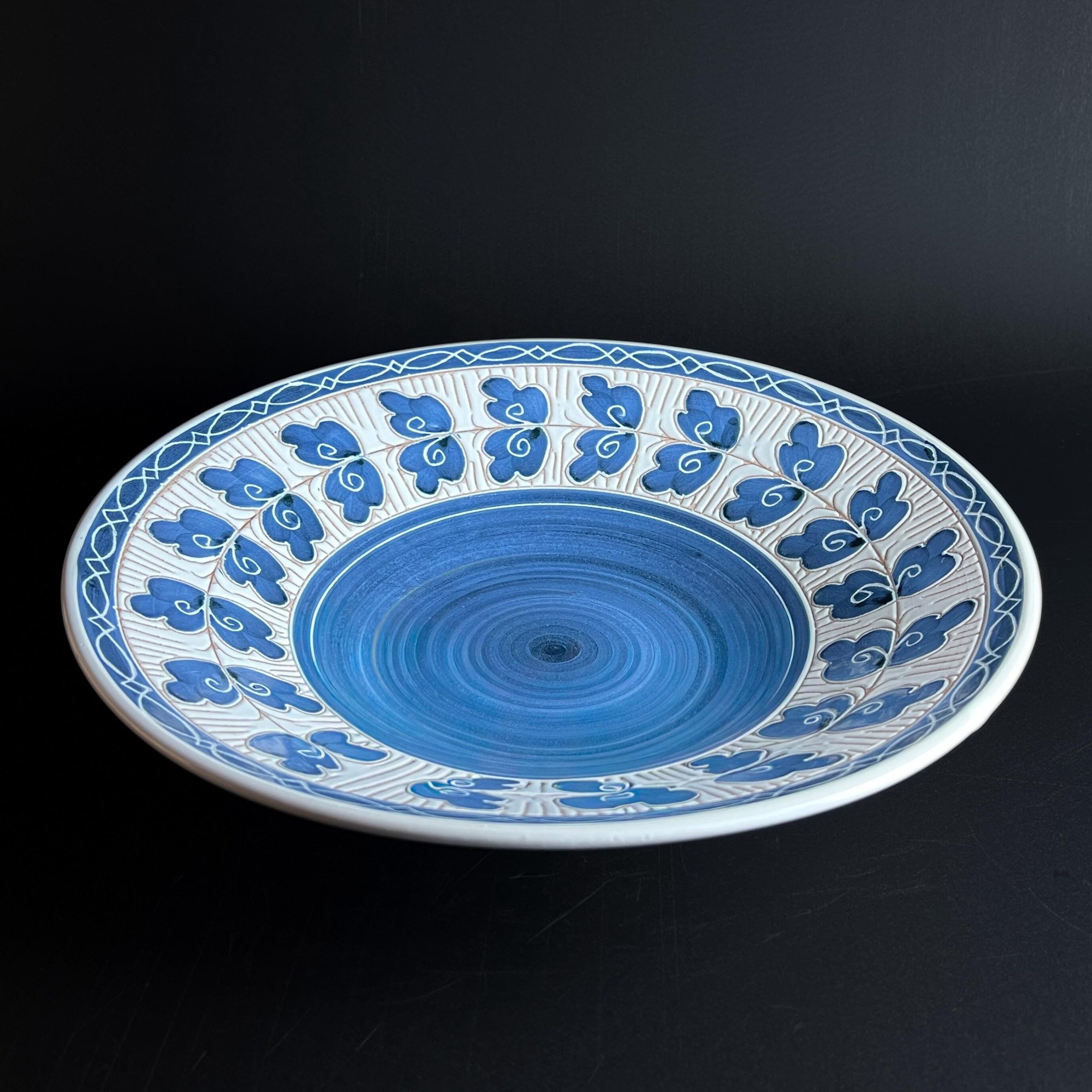 Vintage Norwegian Elle Keramikk Decorative Bowl – Norway Elle Pottery, Midcentury Folk Art - Image 4