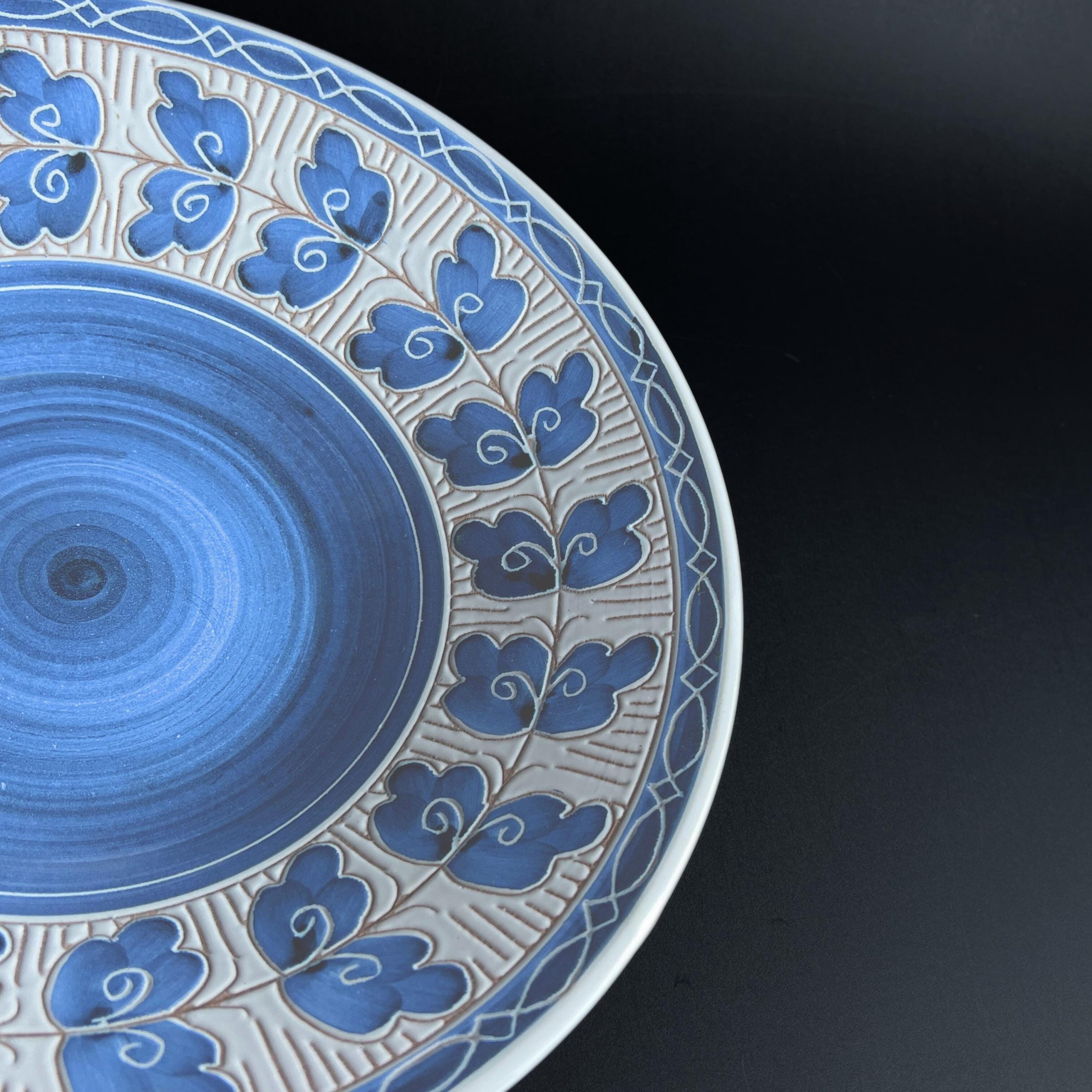 Vintage Norwegian Elle Keramikk Decorative Bowl – Norway Elle Pottery, Midcentury Folk Art - Image 5