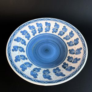 Vintage Norwegian Elle Keramikk Decorative Bowl – Norway Elle Pottery, Midcentury Folk Art