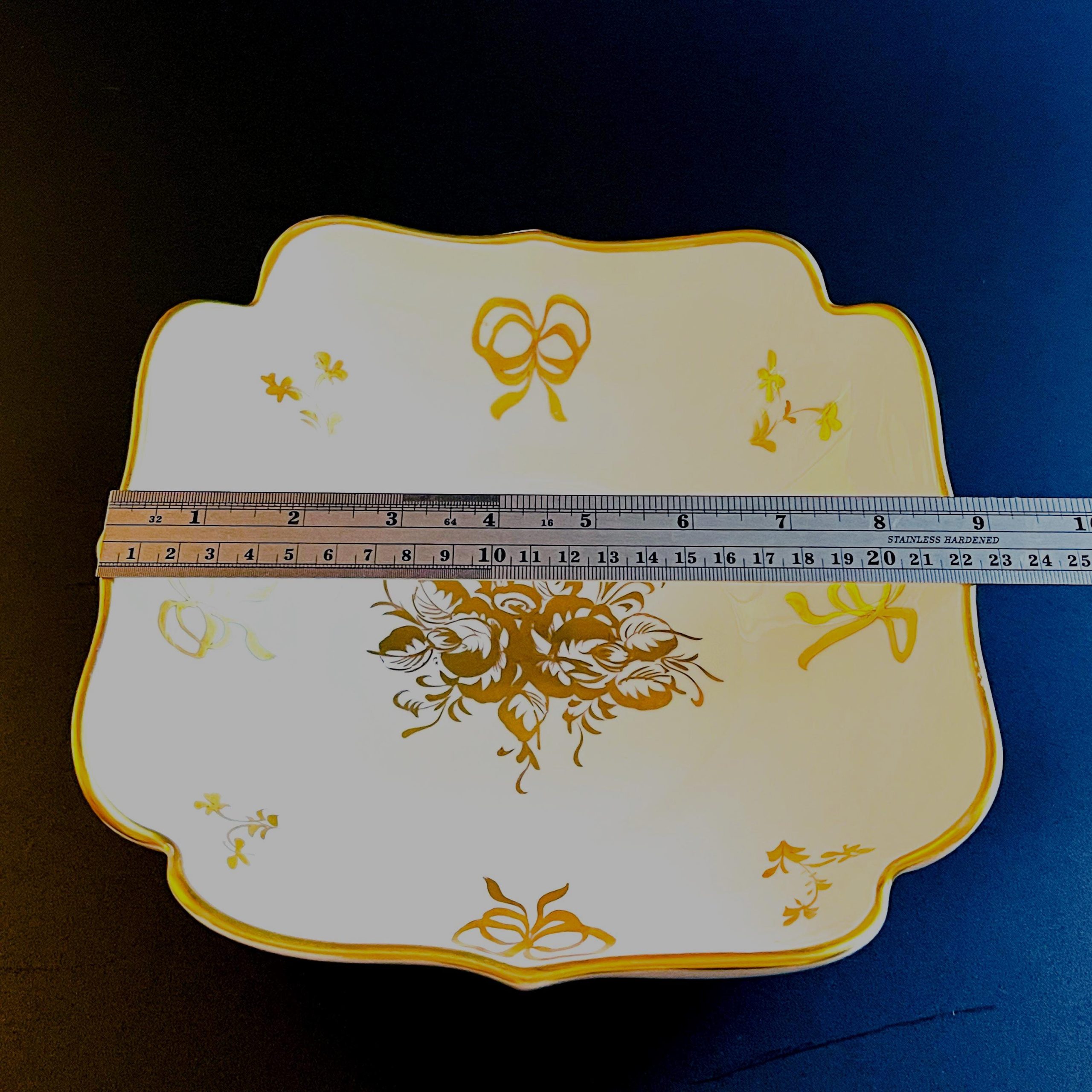 Vintage French Porcelaine de Couleuvre Decorative Bowl – Mid-Century Limoges - Image 8