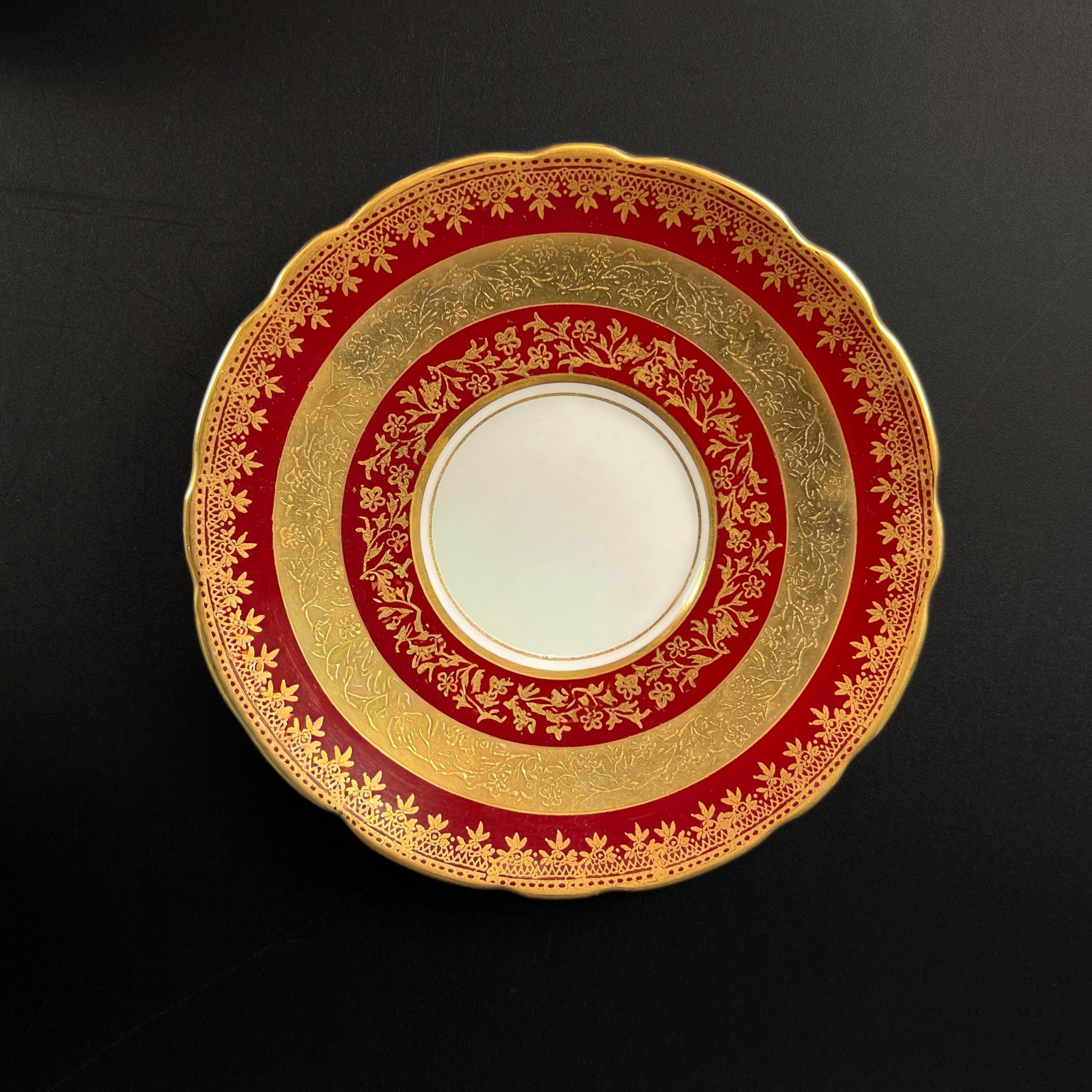 Vintage Royal Stafford Bone China Teacup & Saucer – Gold Gilded, Made in England - Image 14