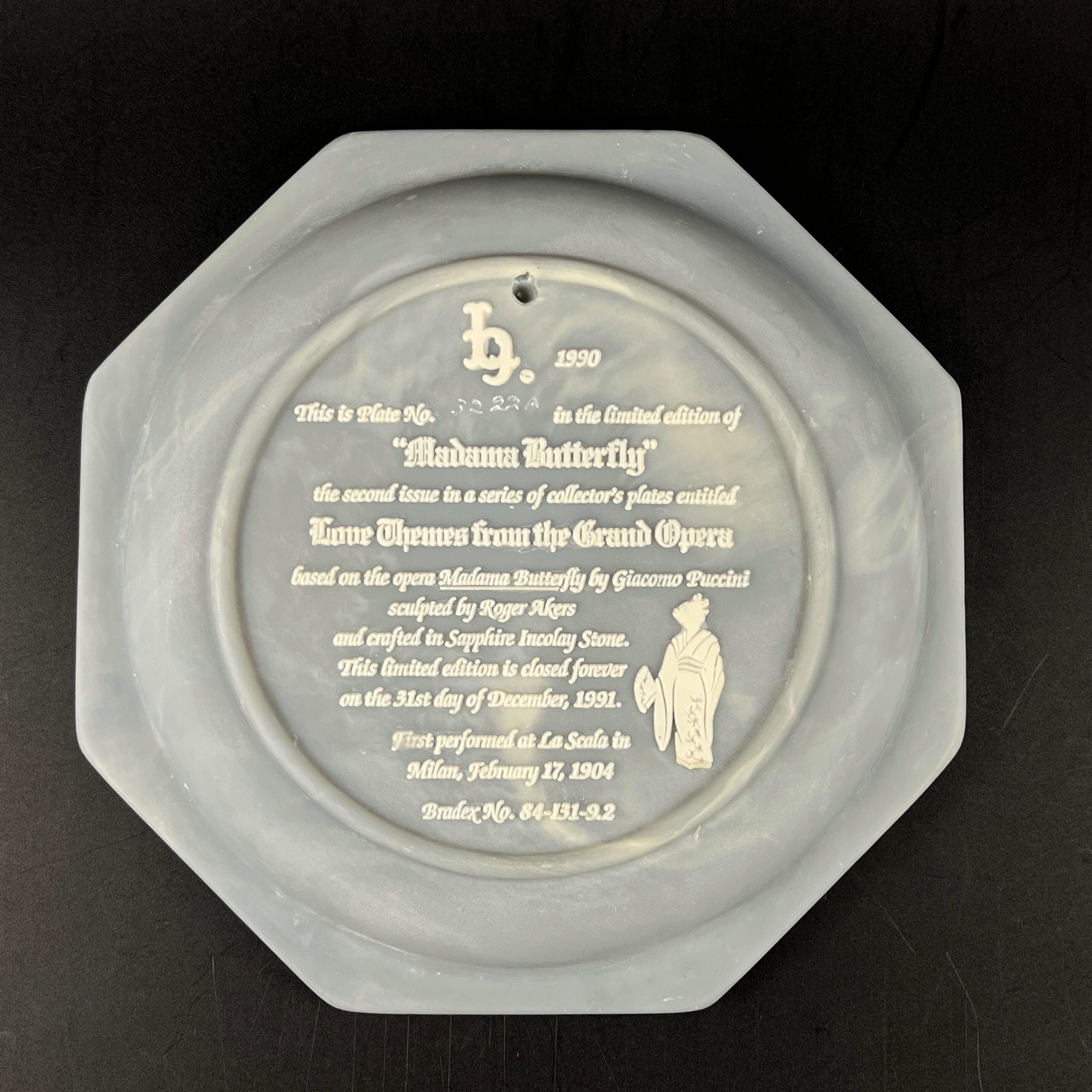 Vintage Incolay Stone Opera Plates – Madame Butterfly & Tristan and Isolde - Image 5