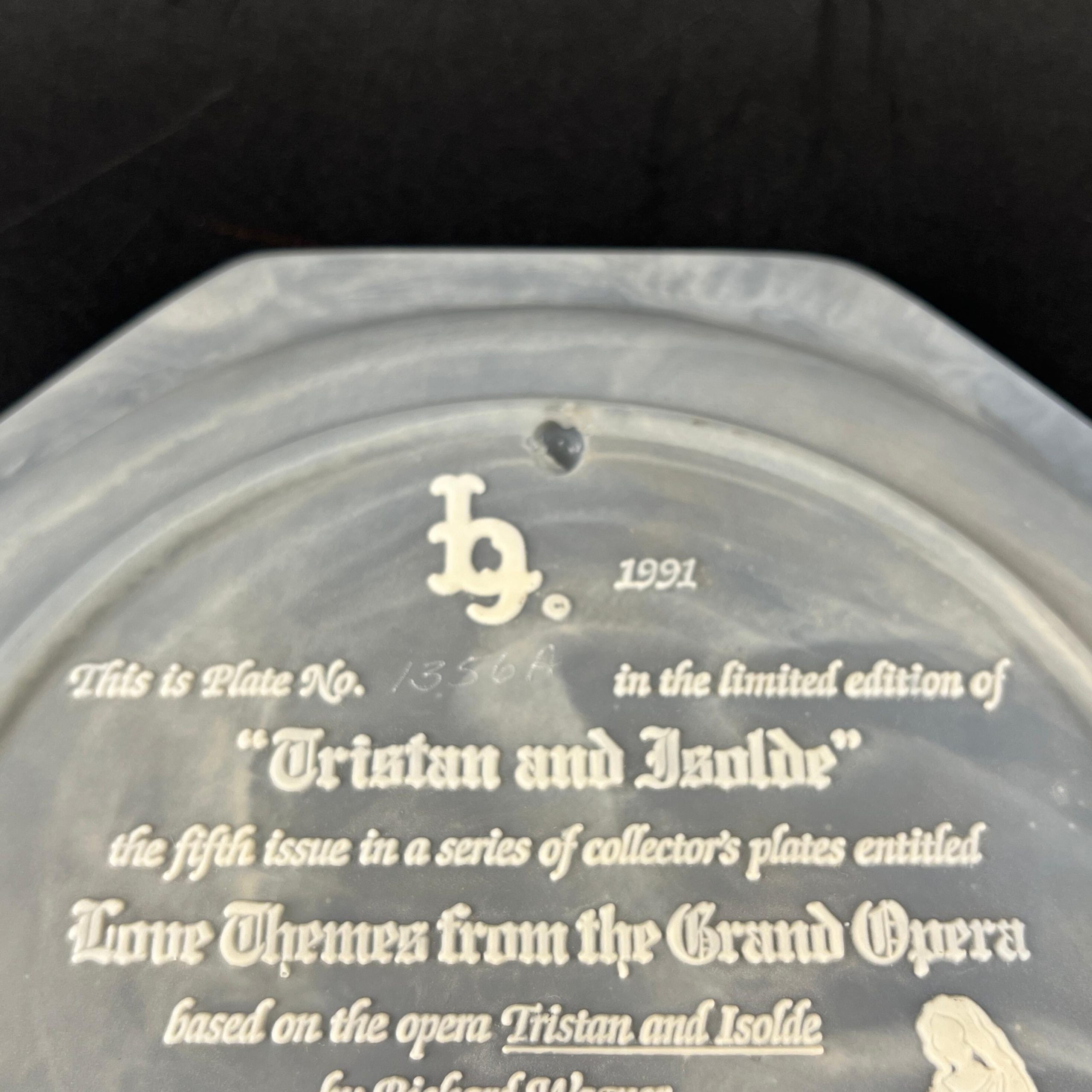 Vintage Incolay Stone Opera Plates – Madame Butterfly & Tristan and Isolde - Image 11