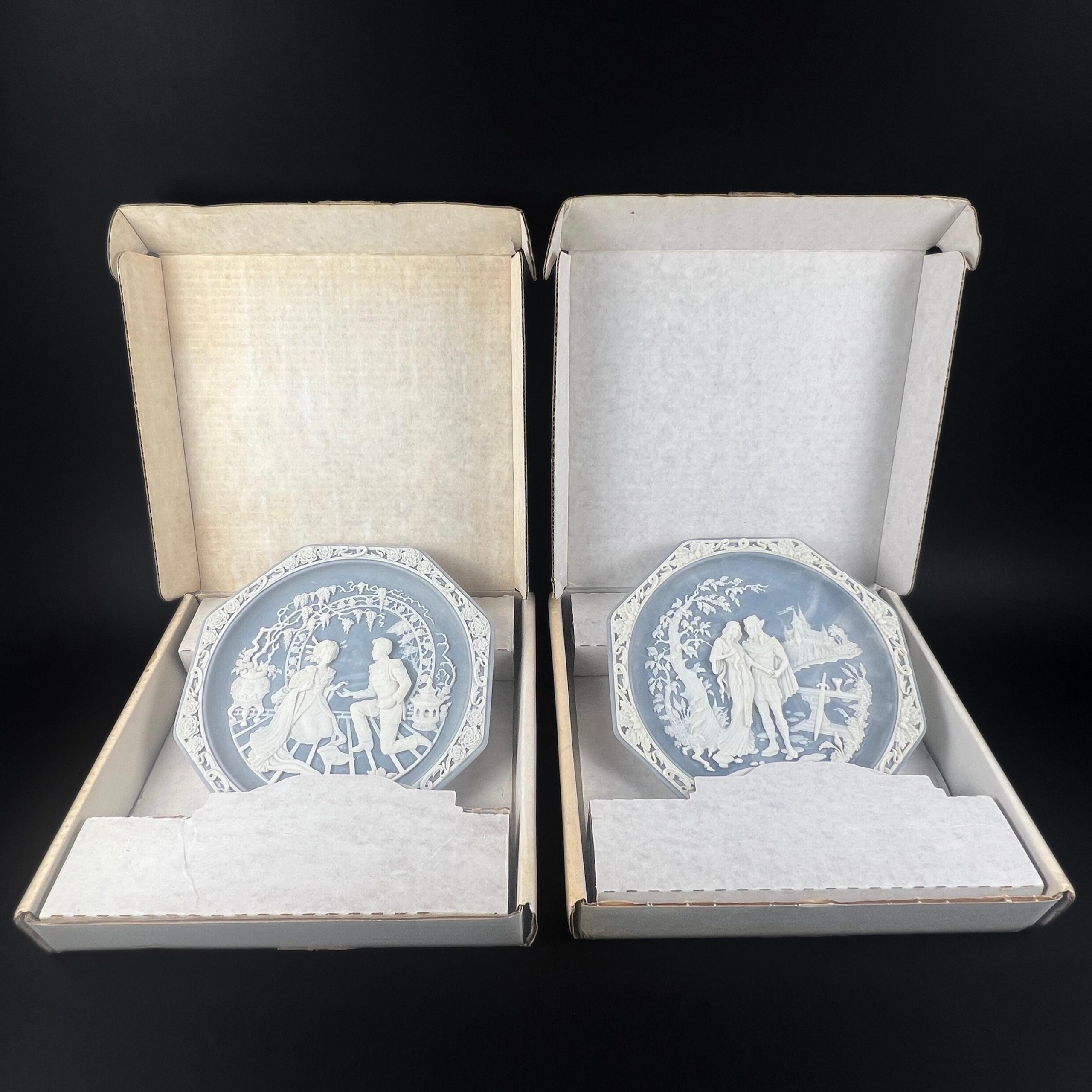 Vintage Incolay Stone Opera Plates – Madame Butterfly & Tristan and Isolde - Image 13