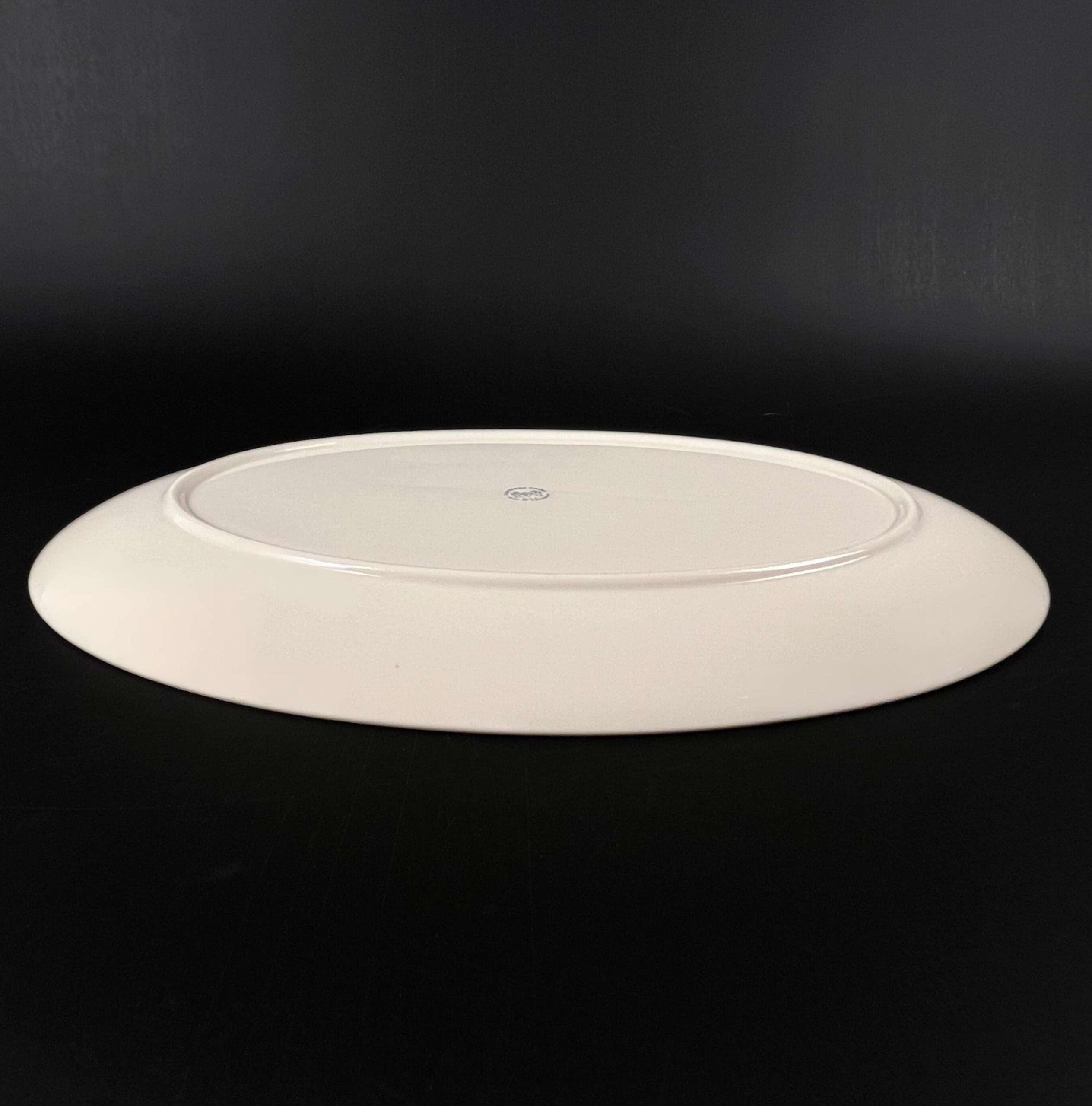 Vintage Flintridge China USA "Miramar" 14 inch Platter with Platinum Trim and Rose Center - Image 6