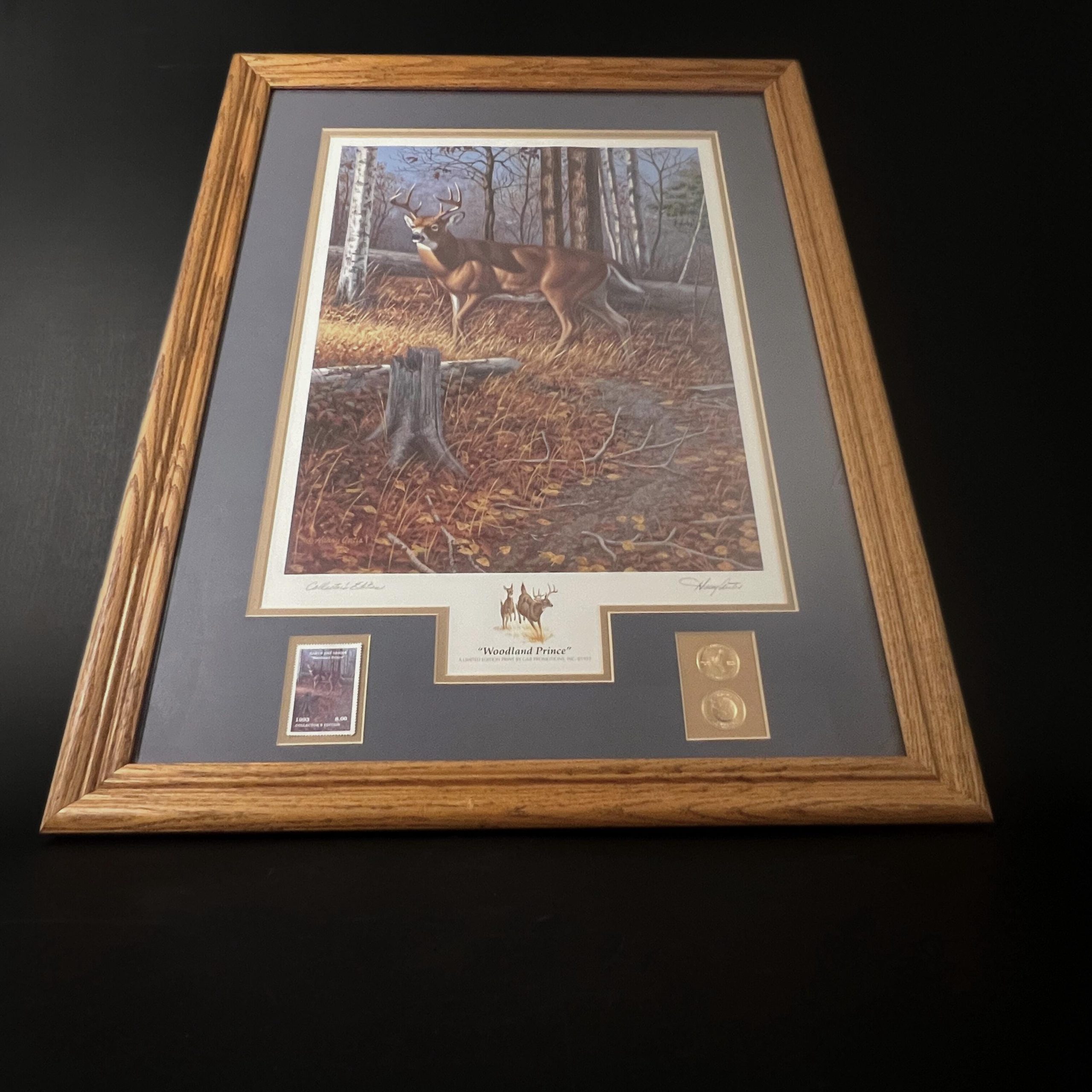 Framed Deer Print by Harry Antis, Hand Signed by Artist, Wildlife Wall Decor - Image 8