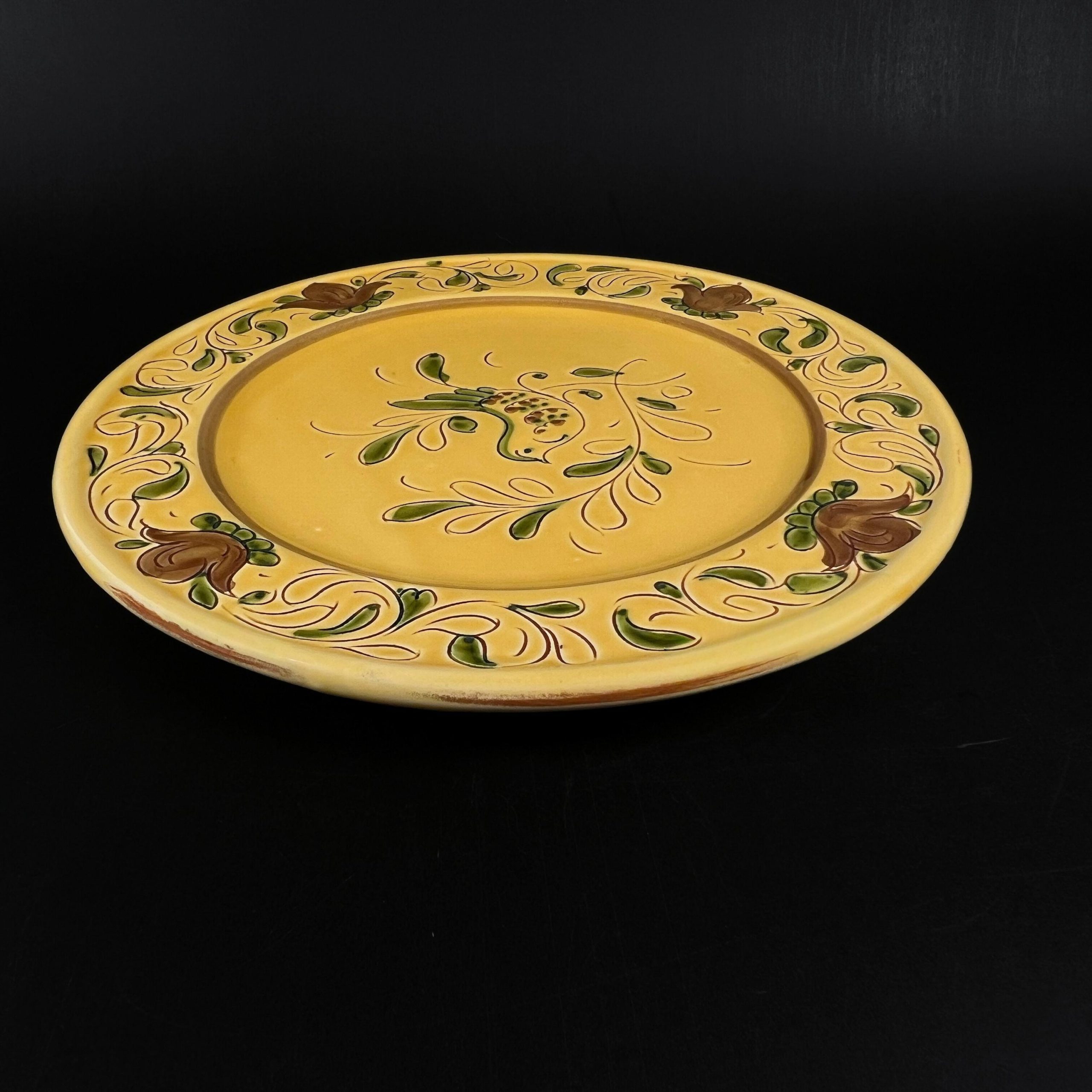 Vintage Vietri Paesano 12 inch Dinner Plate, Hand-painted Italian Pottery - Image 3