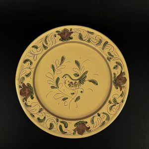 Vintage Vietri Paesano 12 inch Dinner Plate, Hand-painted Italian Pottery